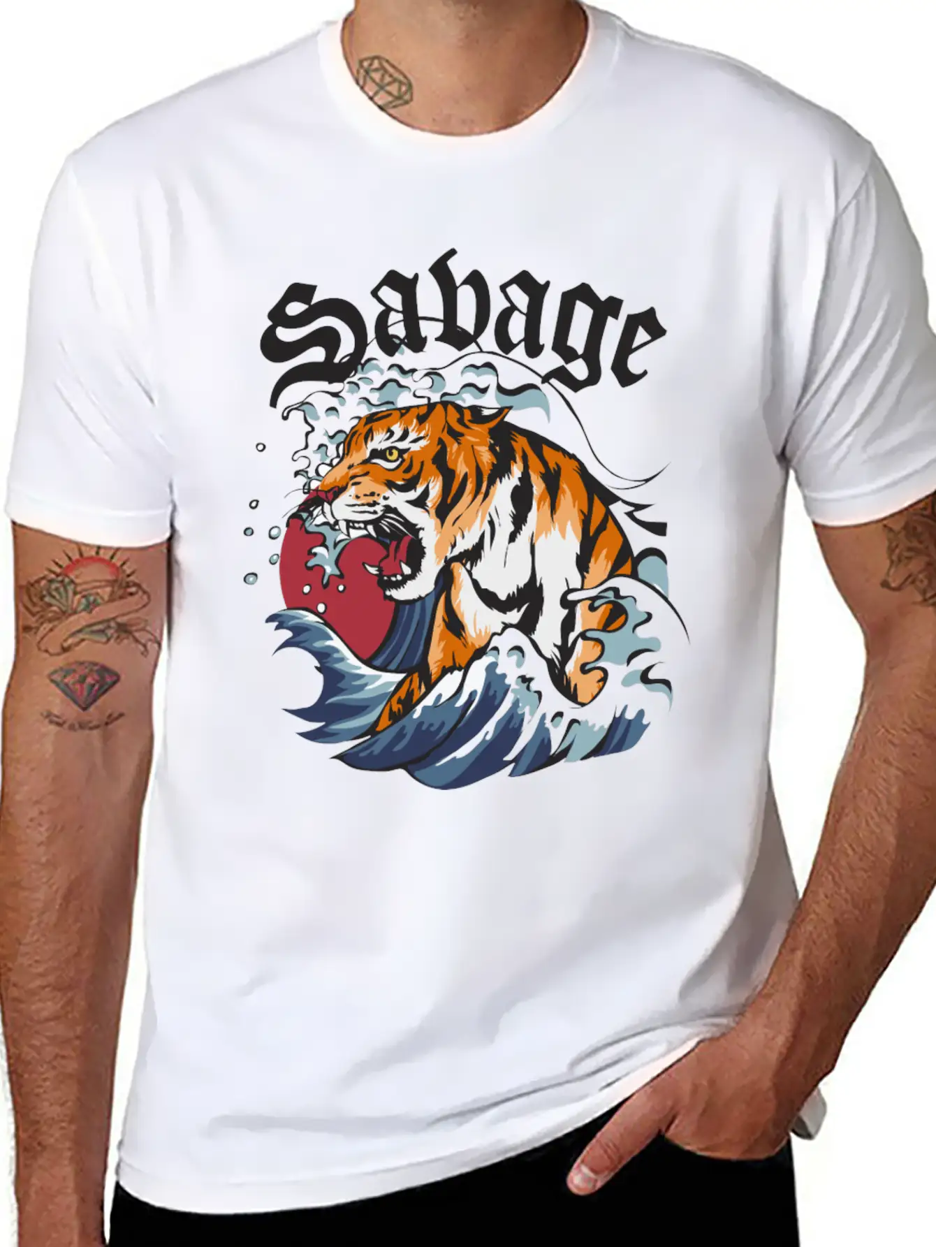 SAVAGE Unisex Short Sleeve Soft Cotton T-Shirt – Casual Everyday Wear
