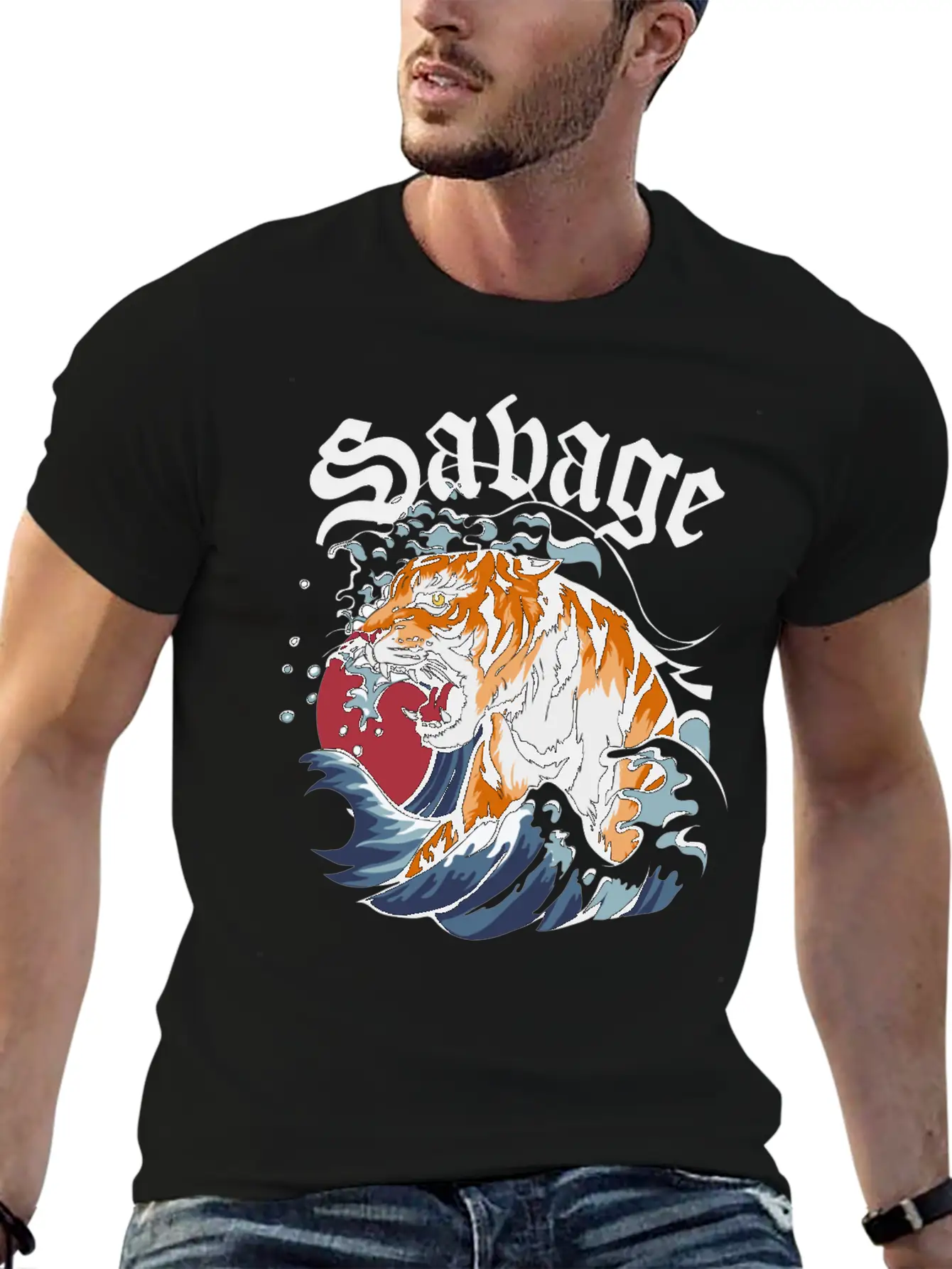 SAVAGE Unisex Short Sleeve Soft Cotton T-Shirt – Casual Everyday Wear