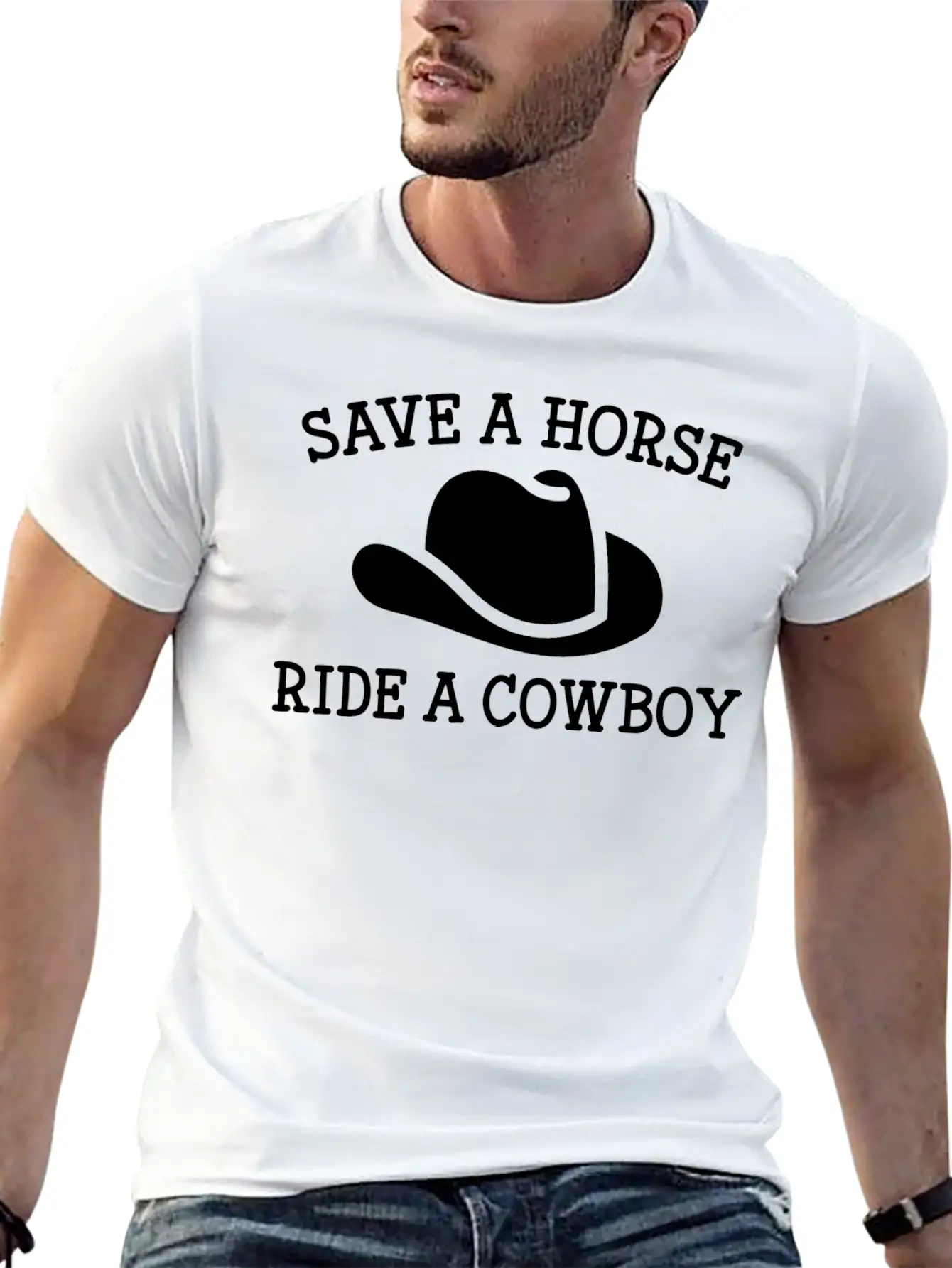 Save A Horse Unisex Casual T-Shirt – Clean Design For Daily Comfort