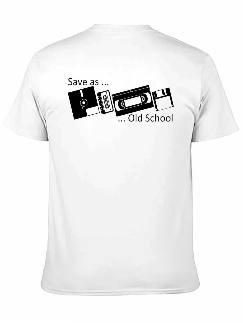 Save As ... Old School Classic Fit Graphic Tee For Daily Comfort – Unisex Cotton Shirt