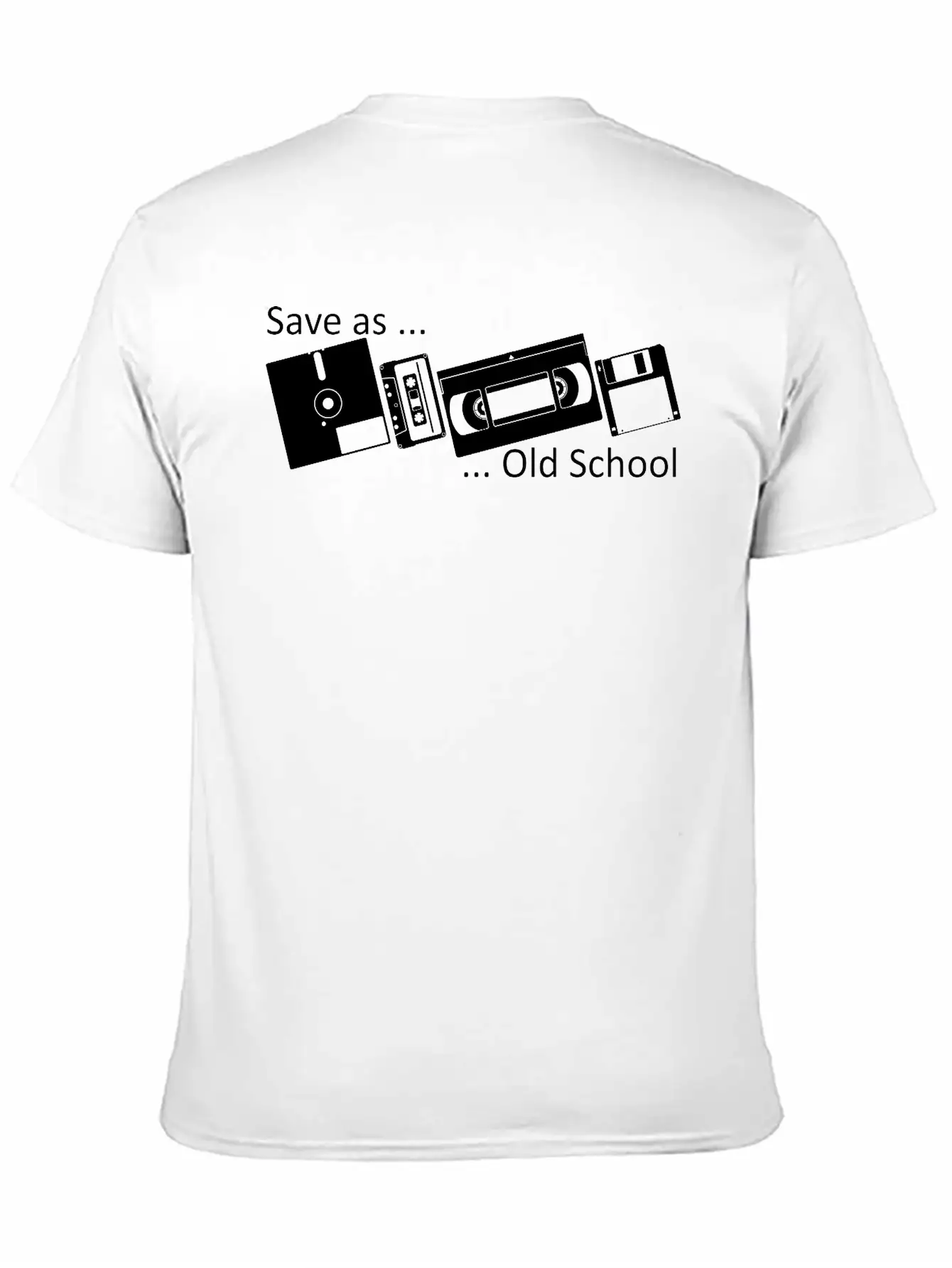 Save As ... Old School Classic Fit Graphic Tee For Daily Comfort – Unisex Cotton Shirt