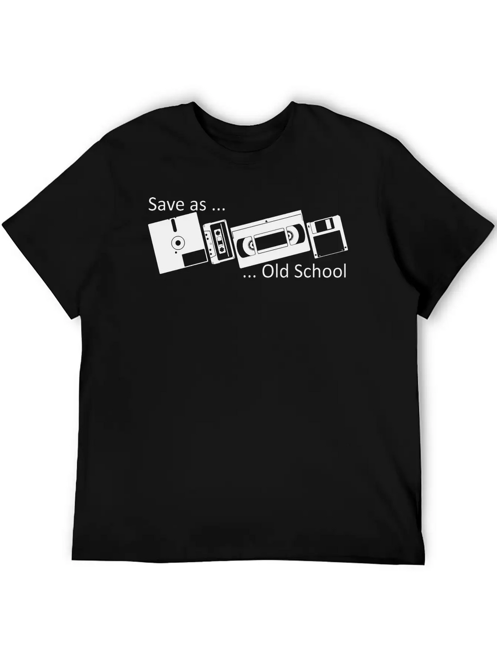 Save As ... Old School Classic Fit Graphic Tee For Daily Comfort – Unisex Cotton Shirt