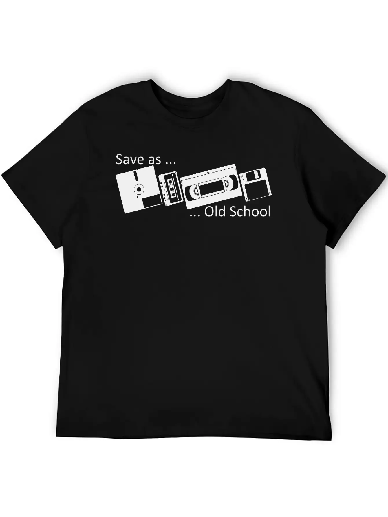 Save As ... Old School Classic Fit Graphic Tee For Daily Comfort – Unisex Cotton Shirt