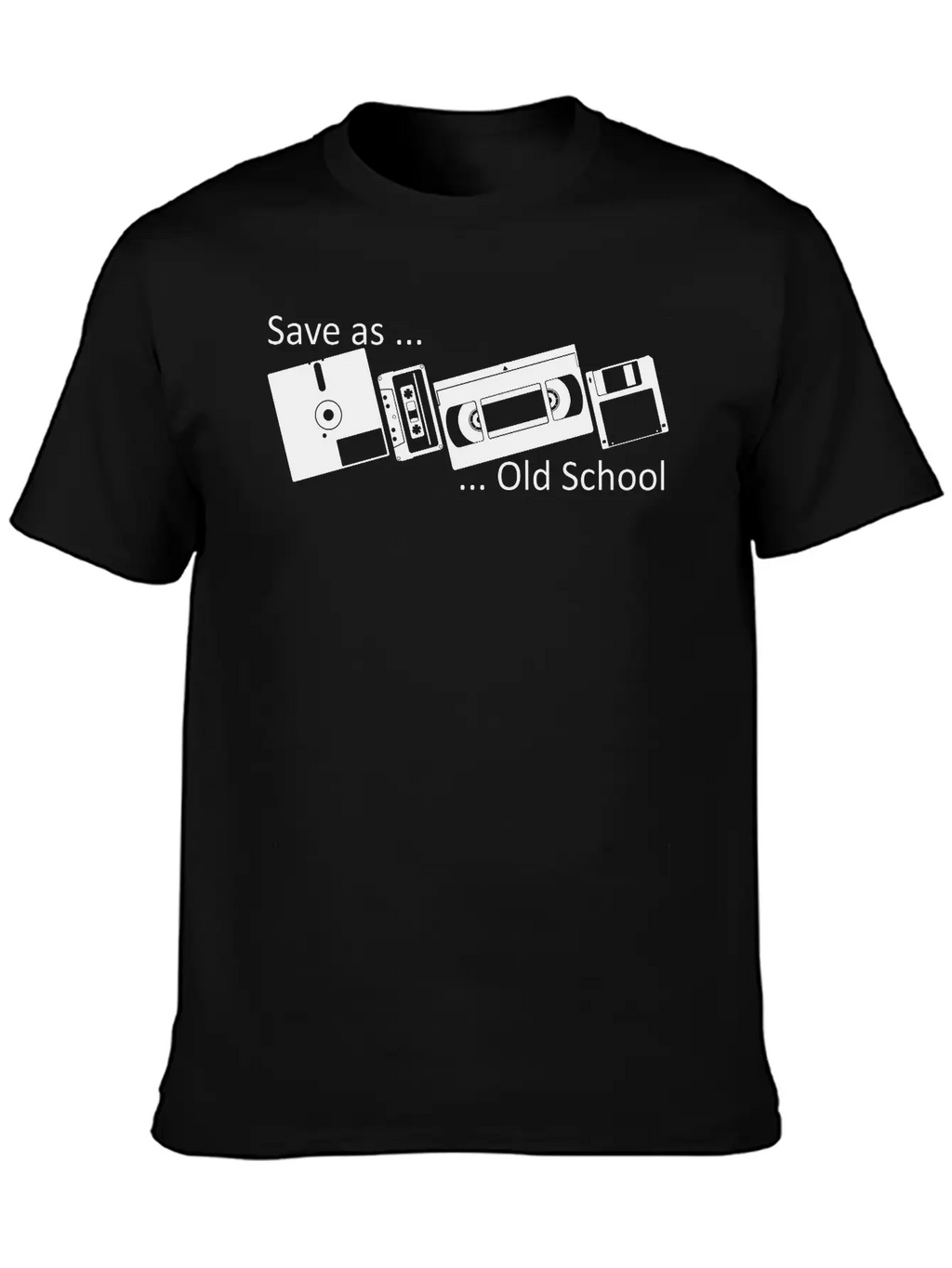 Save As ... Old School Classic Fit Graphic Tee For Daily Comfort – Unisex Cotton Shirt