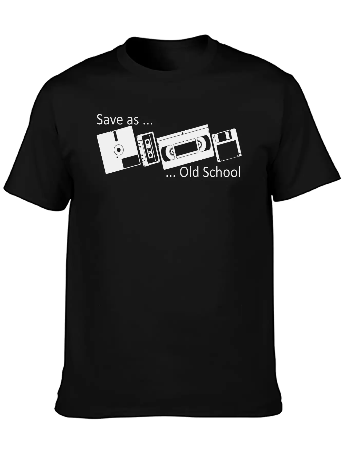 Save As ... Old School Classic Fit Graphic Tee For Daily Comfort – Unisex Cotton Shirt