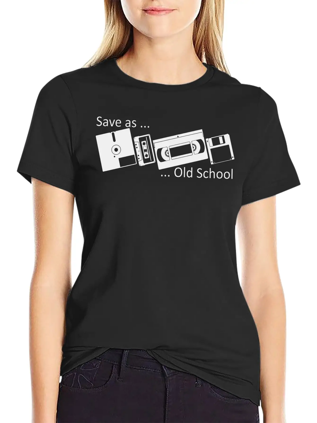 Save As ... Old School Classic Fit Graphic Tee For Daily Comfort – Unisex Cotton Shirt