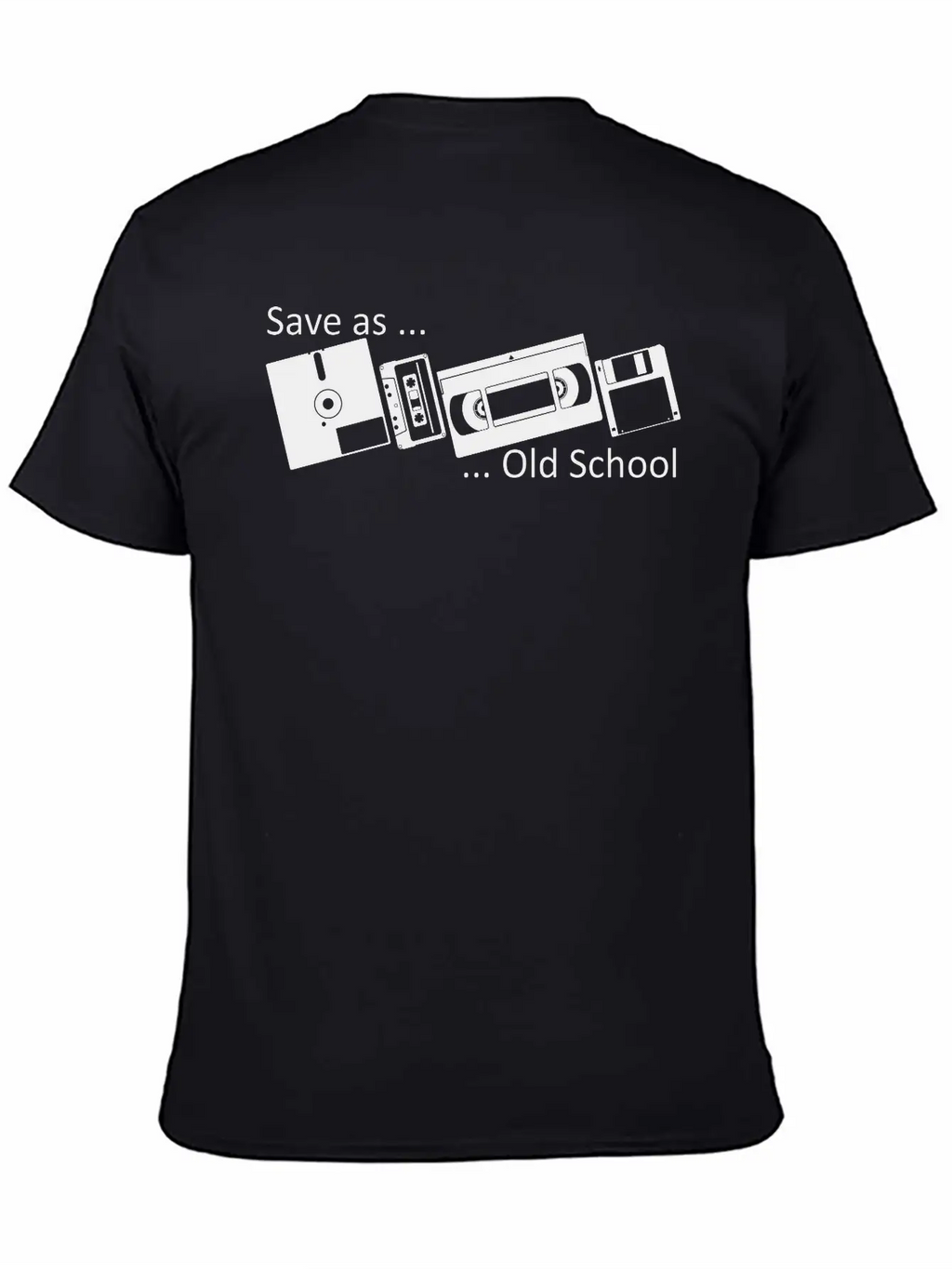Save As ... Old School Classic Fit Graphic Tee For Daily Comfort – Unisex Cotton Shirt