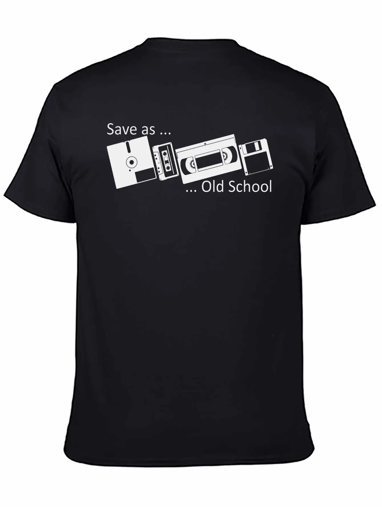 Save As ... Old School Classic Fit Graphic Tee For Daily Comfort – Unisex Cotton Shirt