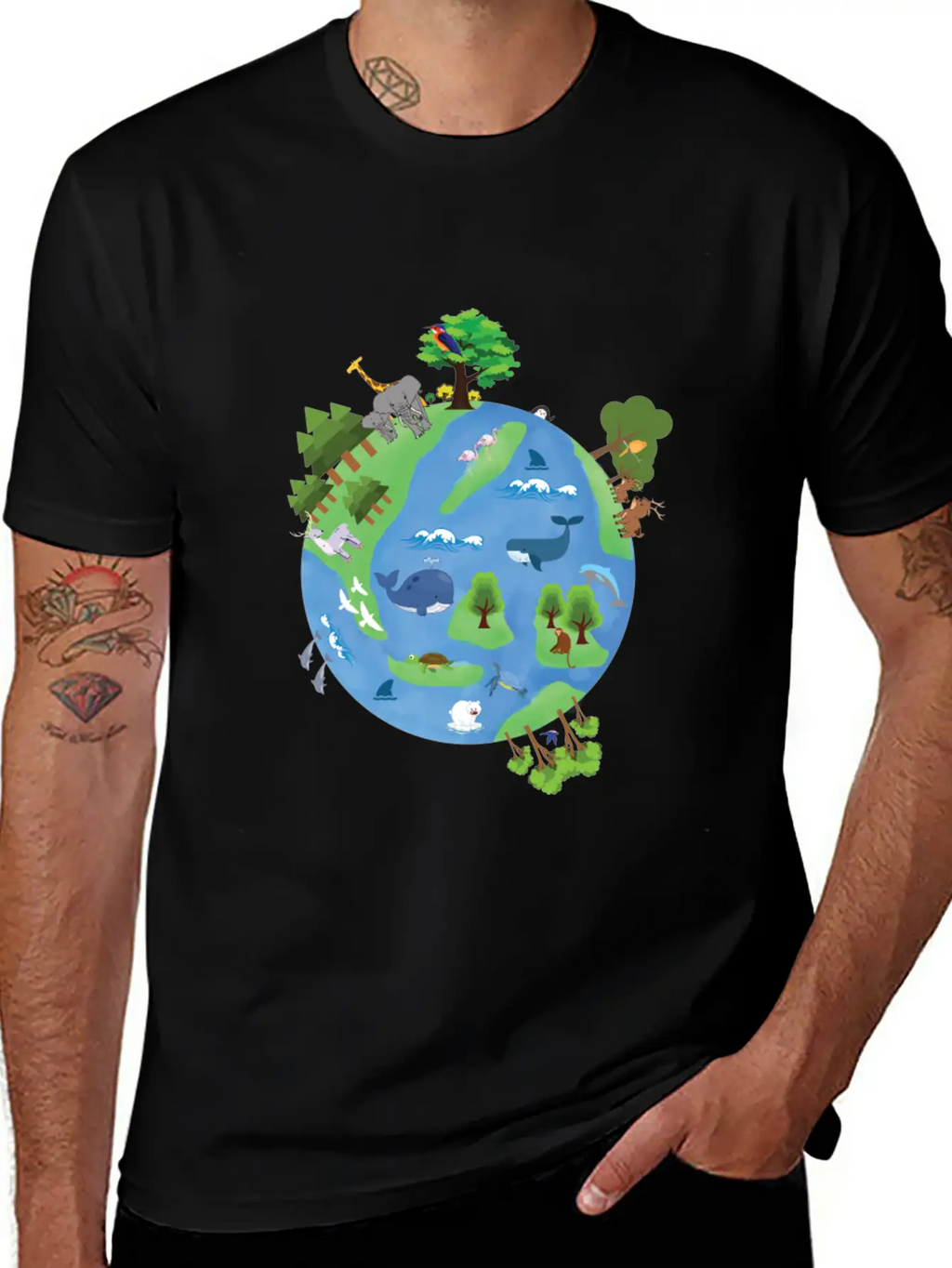 Save Earth Save Us, Earth Day Unisex Casual T-Shirt – Clean Design For Daily Comfort