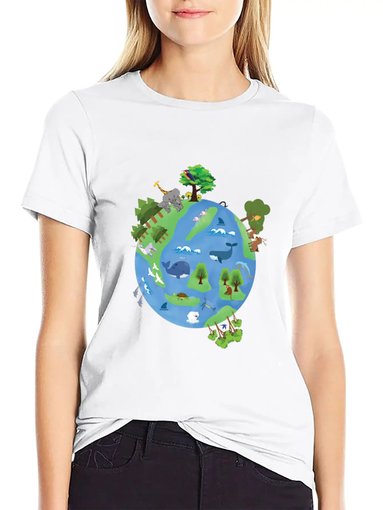 Save Earth Save Us, Earth Day Unisex Casual T-Shirt – Clean Design For Daily Comfort