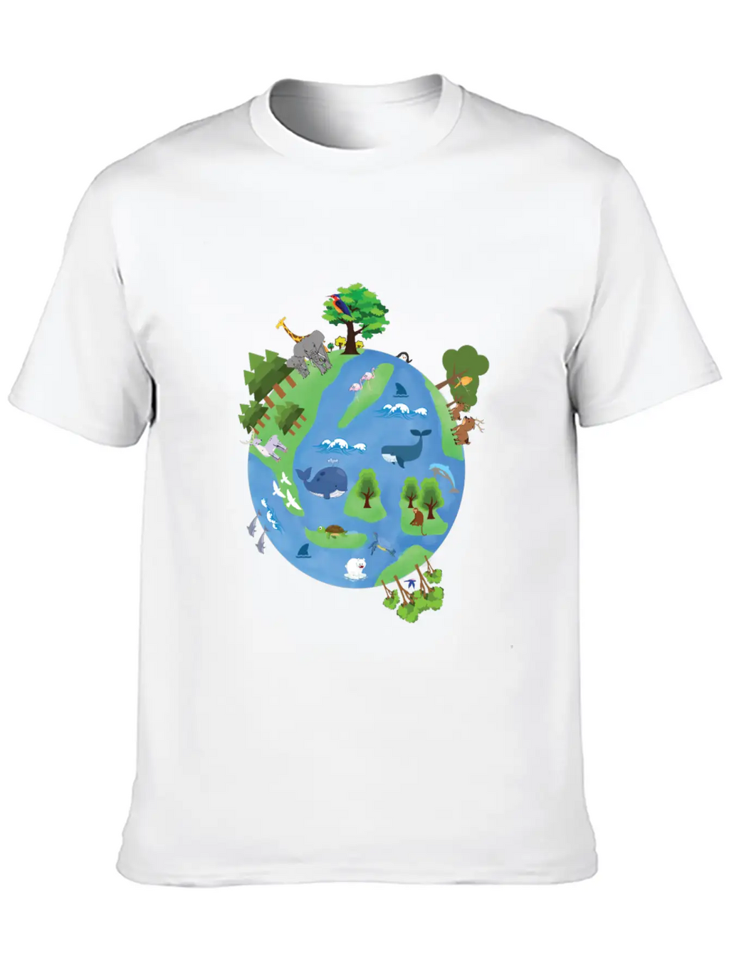 Save Earth Save Us, Earth Day Unisex Casual T-Shirt – Clean Design For Daily Comfort