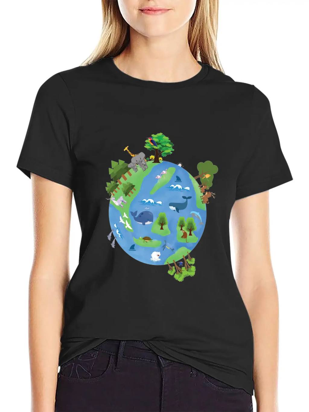 Save Earth Save Us, Earth Day Unisex Casual T-Shirt – Clean Design For Daily Comfort