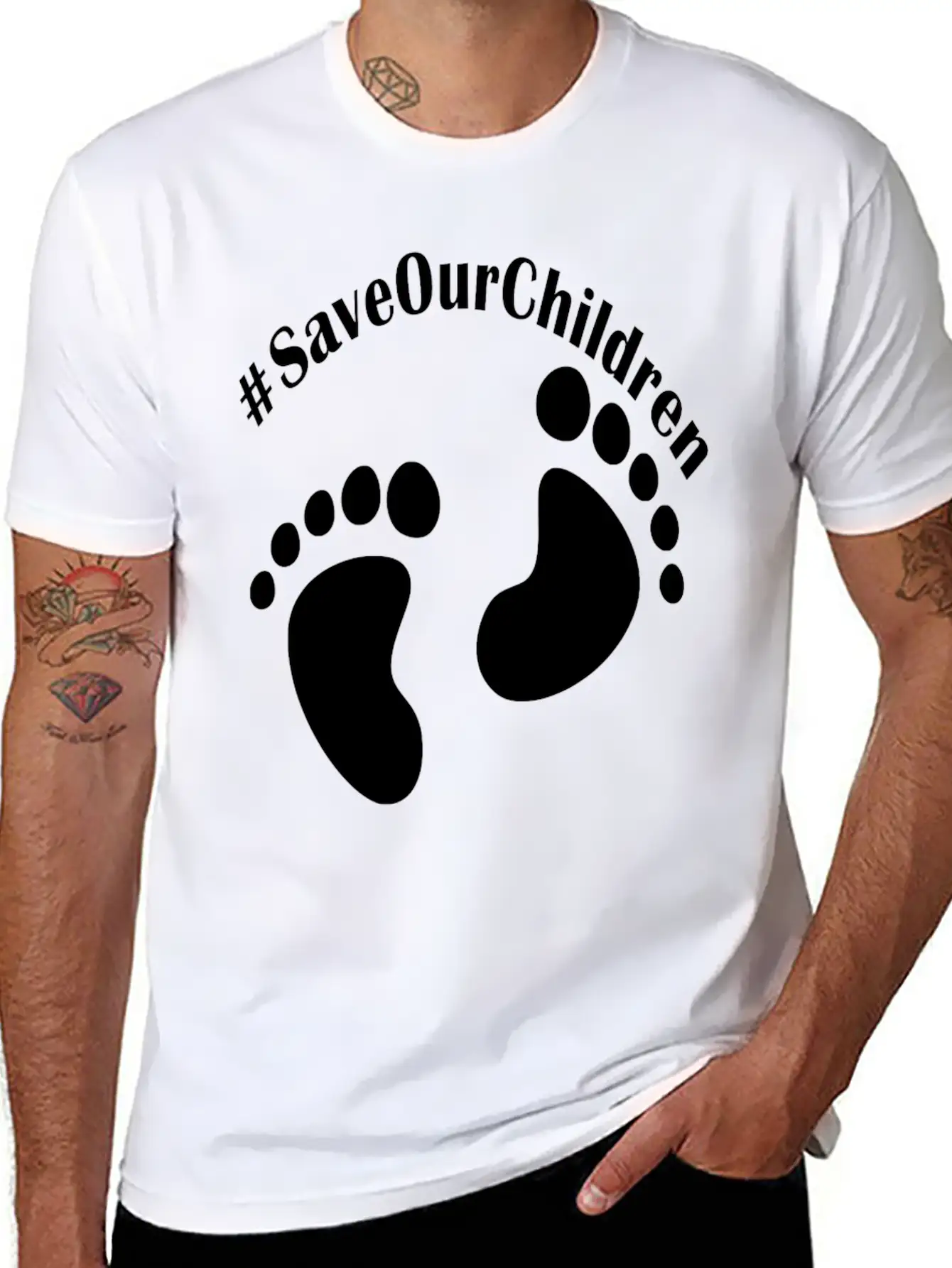 Save Our Childr En Unisex Short Sleeve Soft Cotton T-Shirt – Casual Everyday Wear