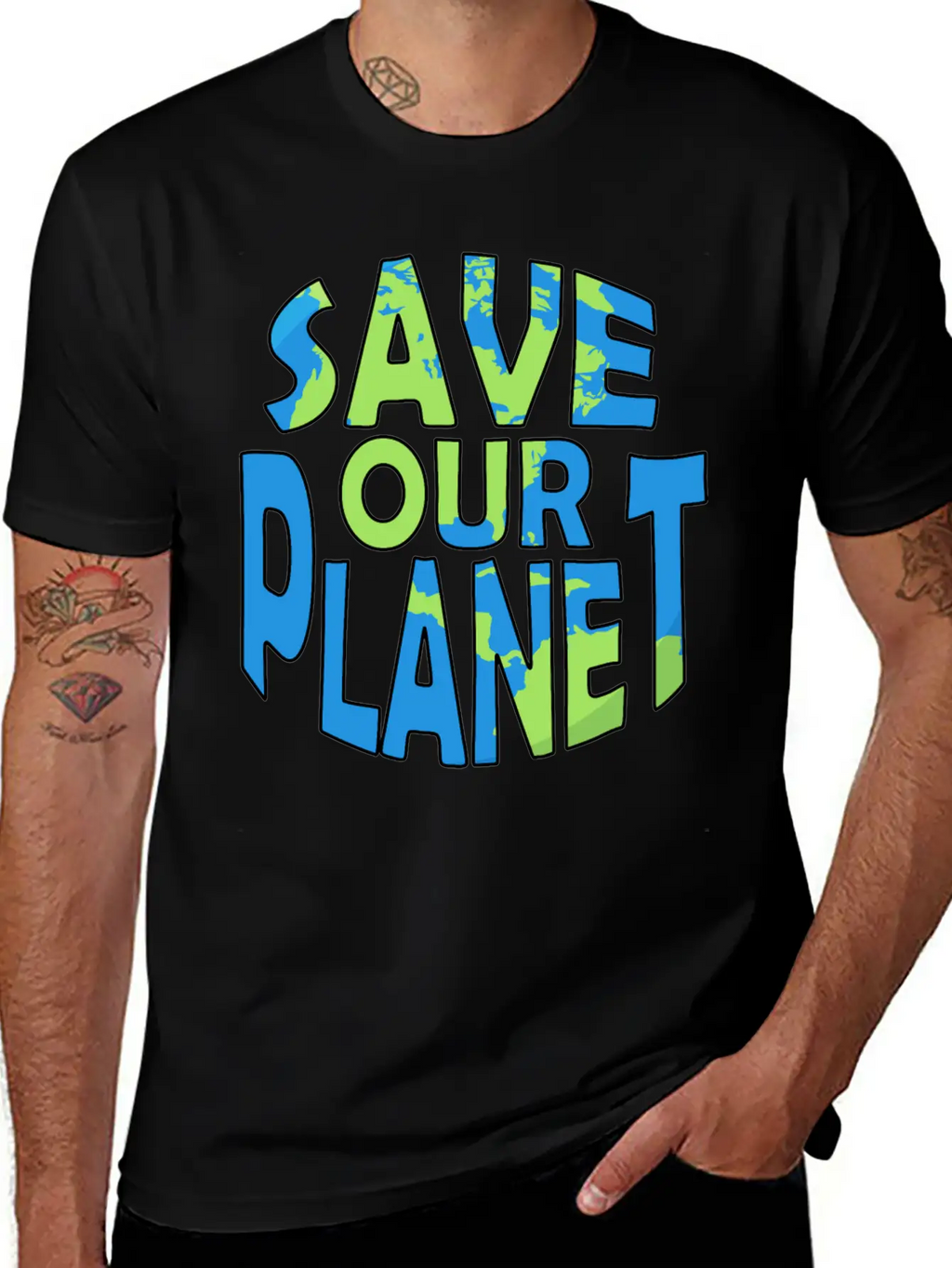 Save Our Planet Climate Change Gift Ecology Unisex Casual T-Shirt – Clean Design For Daily Comfort