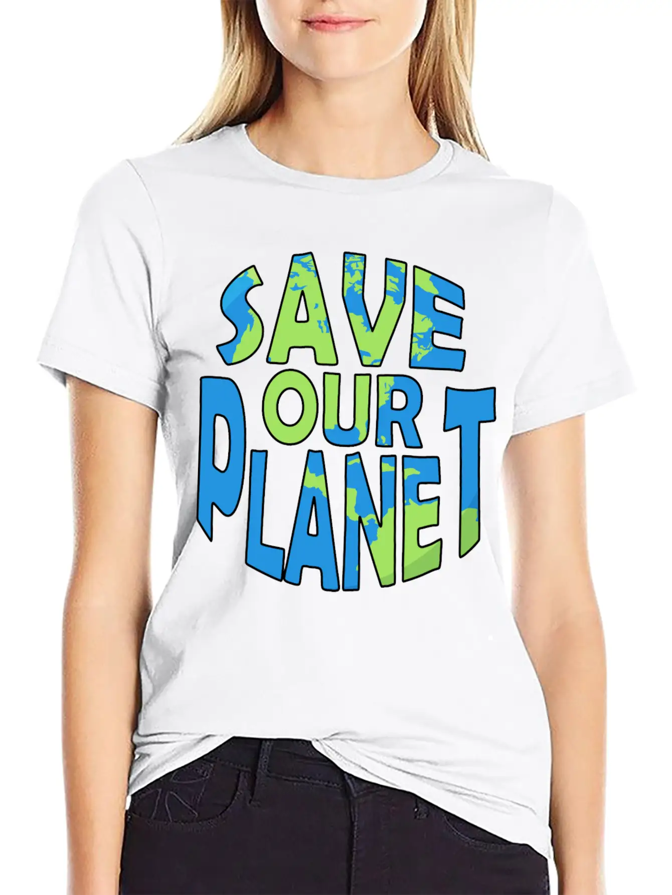 Save Our Planet Climate Change Gift Ecology Unisex Casual T-Shirt – Clean Design For Daily Comfort