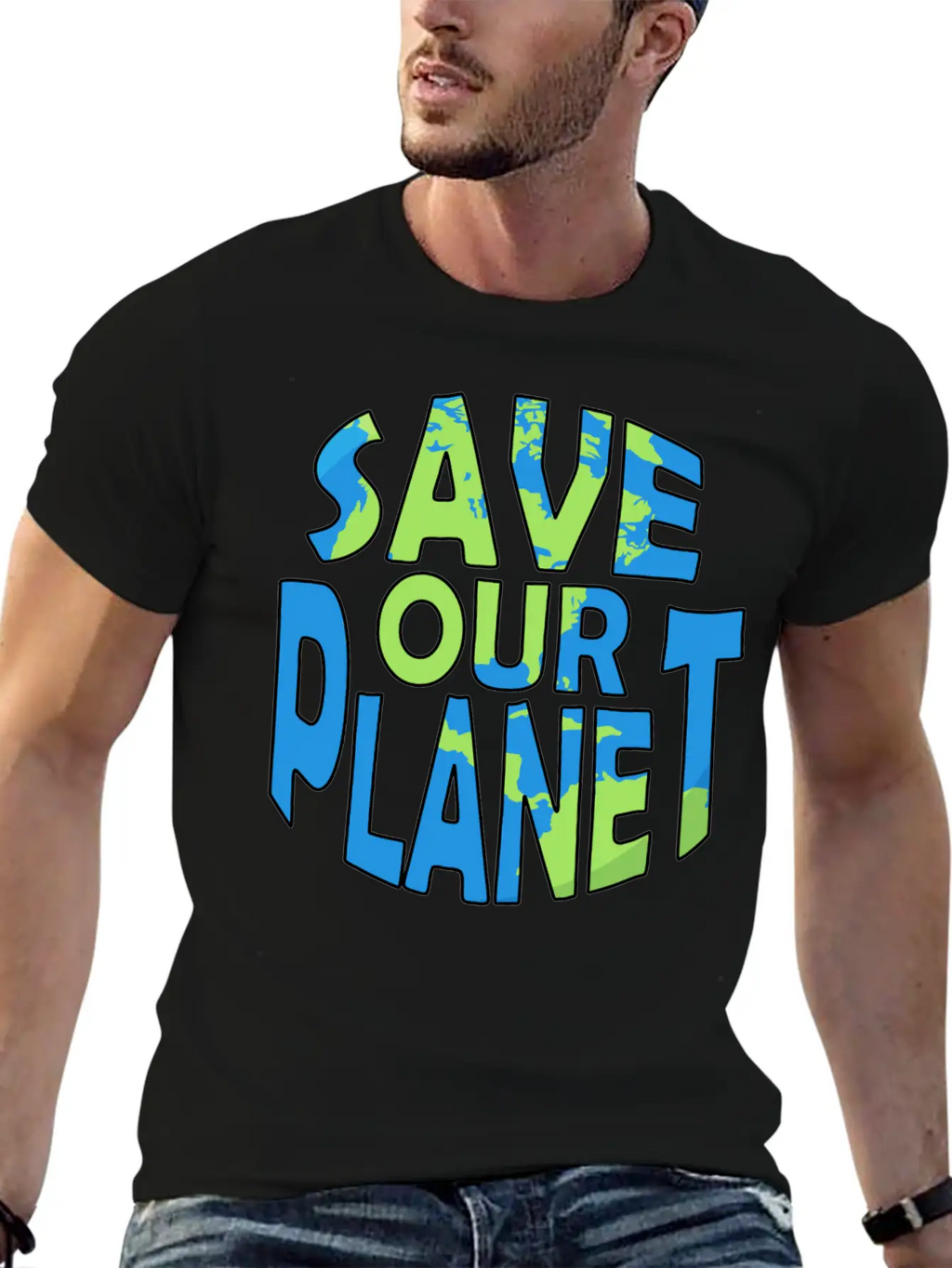 Save Our Planet Climate Change Gift Ecology Unisex Casual T-Shirt – Clean Design For Daily Comfort