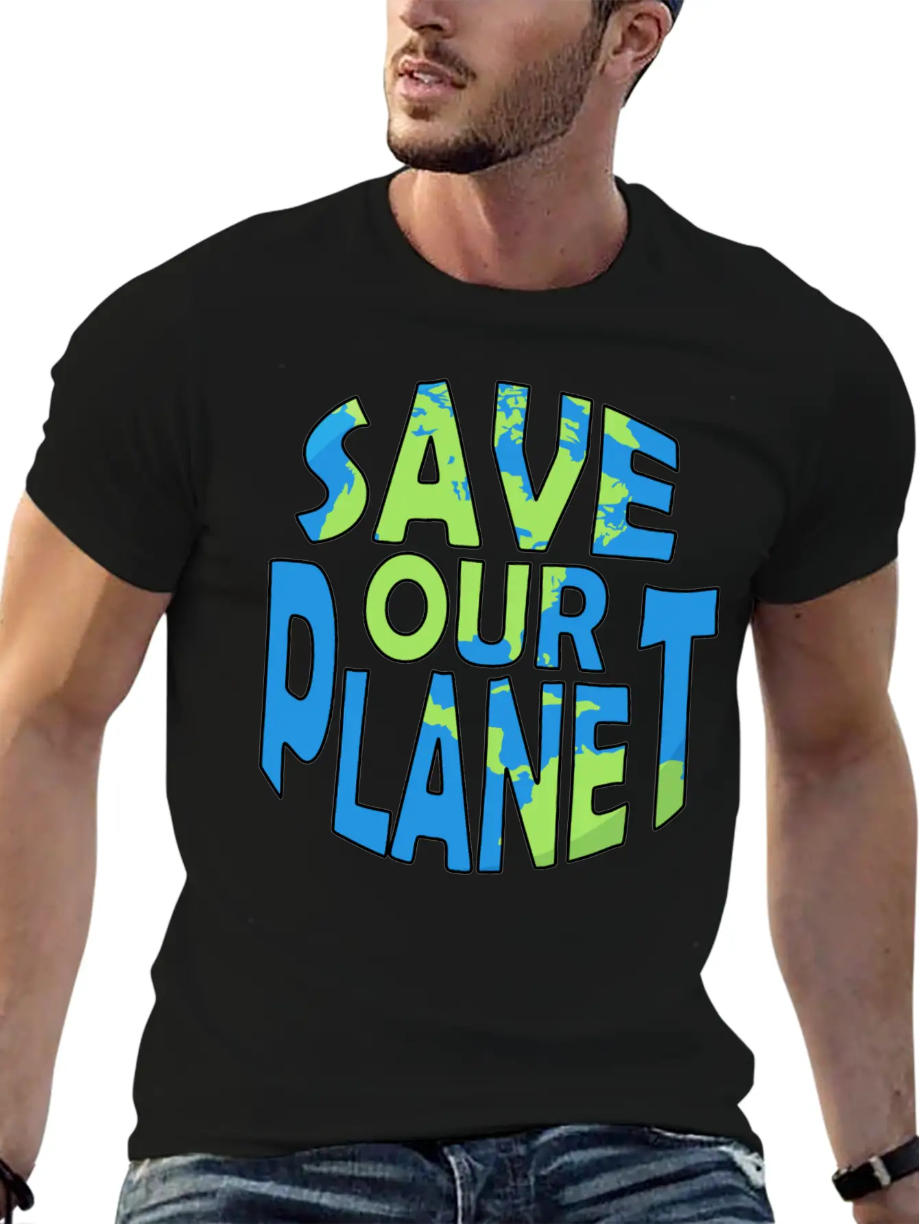 Save Our Planet Climate Change Gift Ecology Unisex Casual T-Shirt – Clean Design For Daily Comfort
