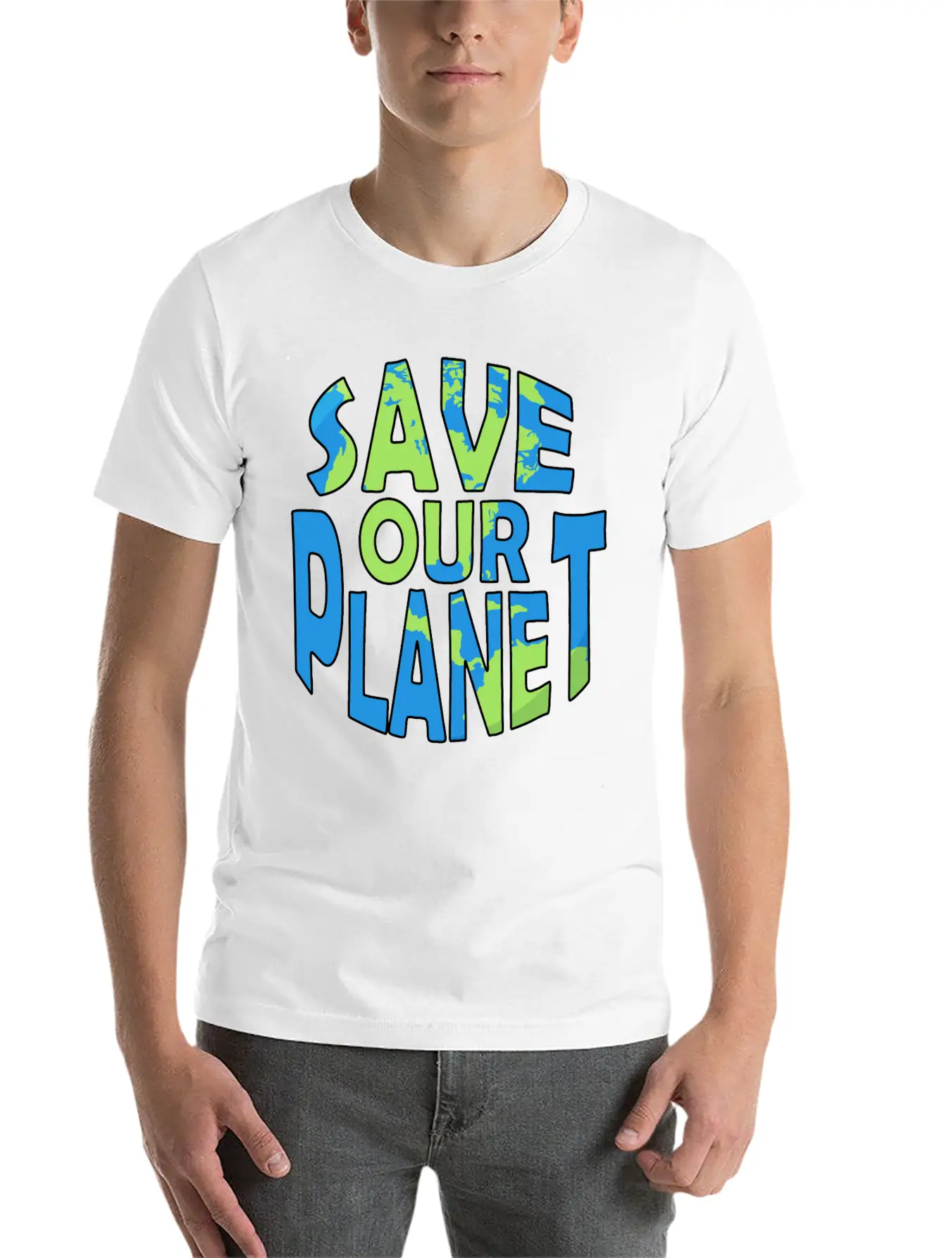 Save Our Planet Climate Change Gift Ecology Unisex Casual T-Shirt – Clean Design For Daily Comfort