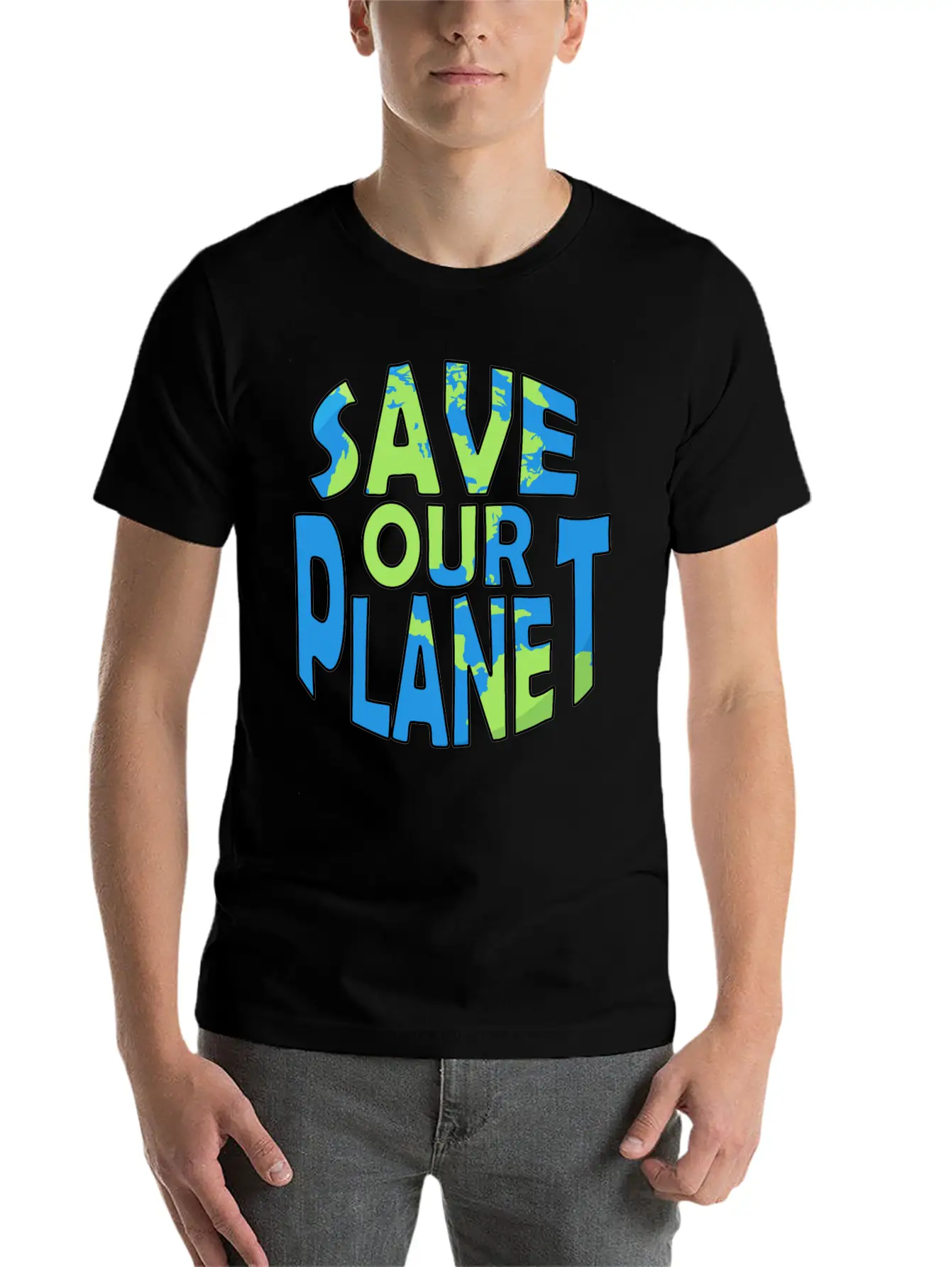 Save Our Planet Climate Change Gift Ecology Unisex Casual T-Shirt – Clean Design For Daily Comfort
