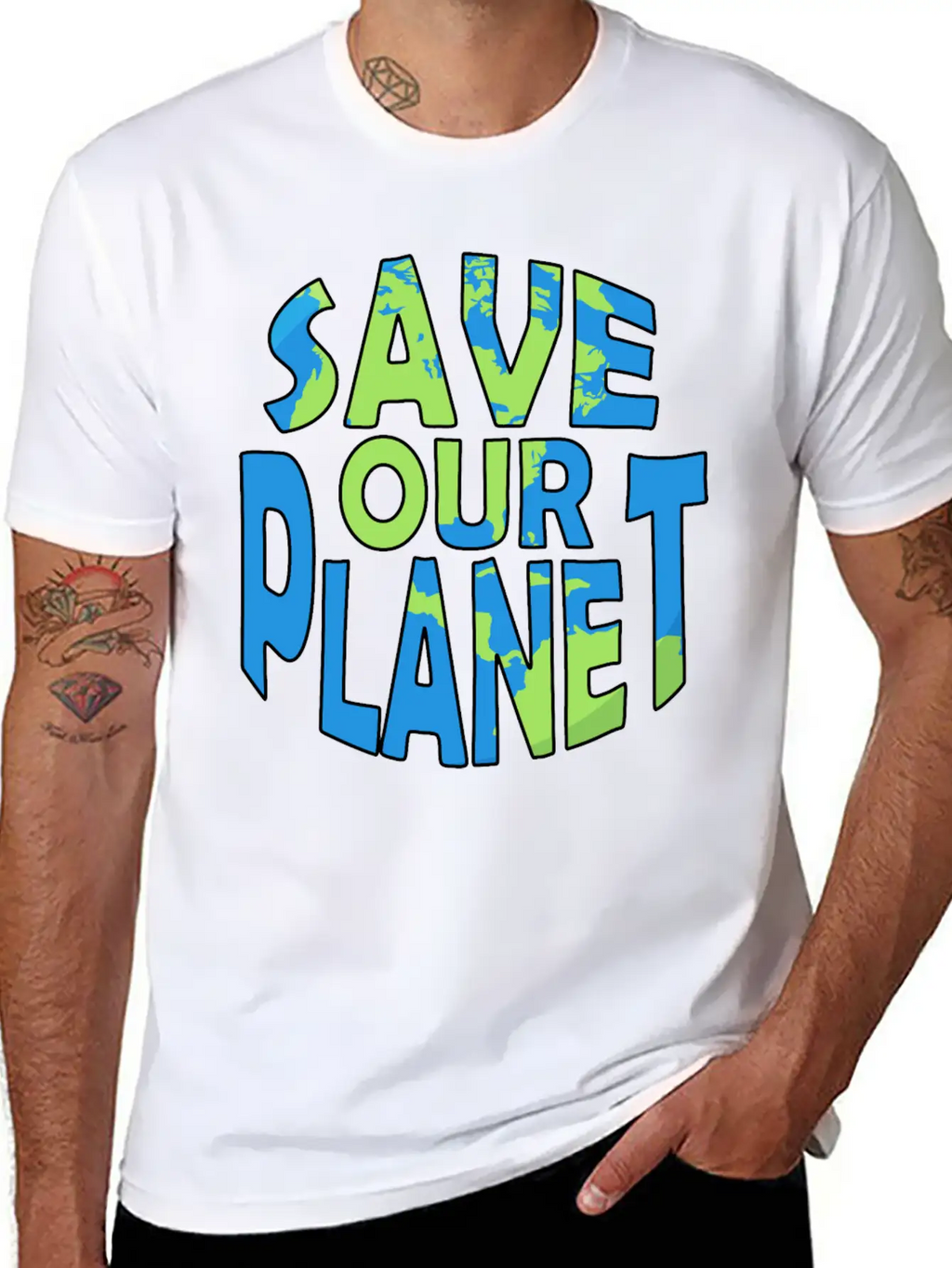 Save Our Planet Climate Change Gift Ecology Unisex Casual T-Shirt – Clean Design For Daily Comfort