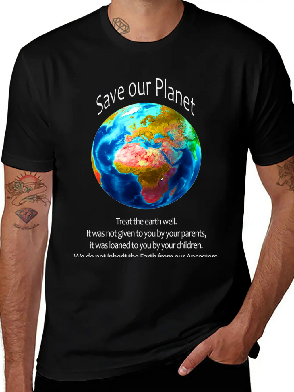 Save Our Planet Unisex Casual T-Shirt – Clean Design For Daily Comfort