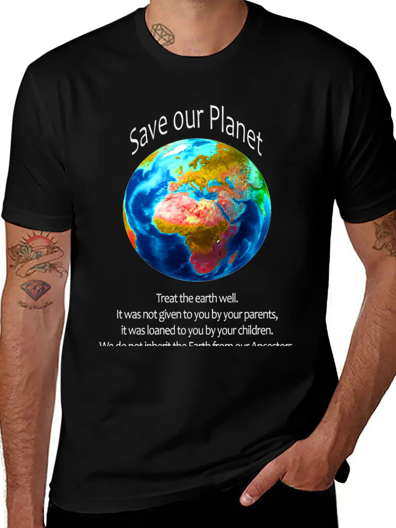 Save Our Planet Unisex Casual T-Shirt – Clean Design For Daily Comfort