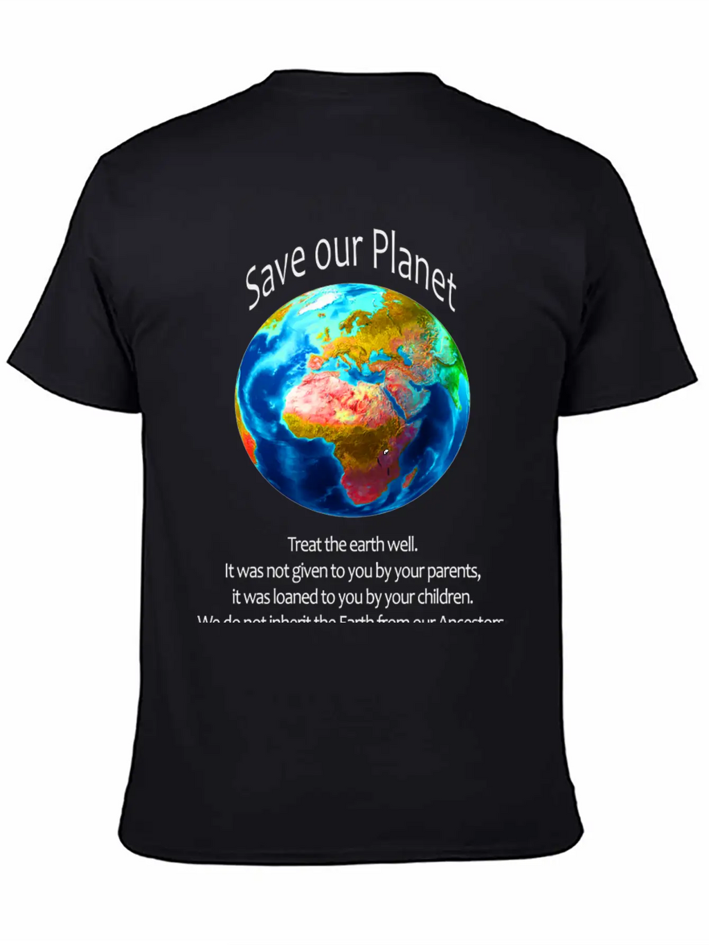 Save Our Planet Unisex Casual T-Shirt – Clean Design For Daily Comfort