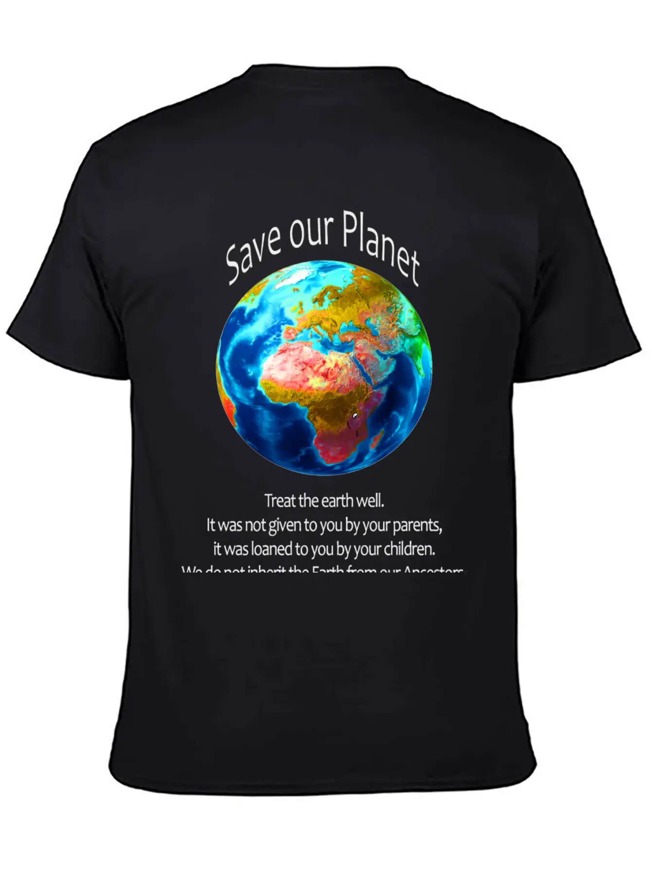 Save Our Planet Unisex Casual T-Shirt – Clean Design For Daily Comfort