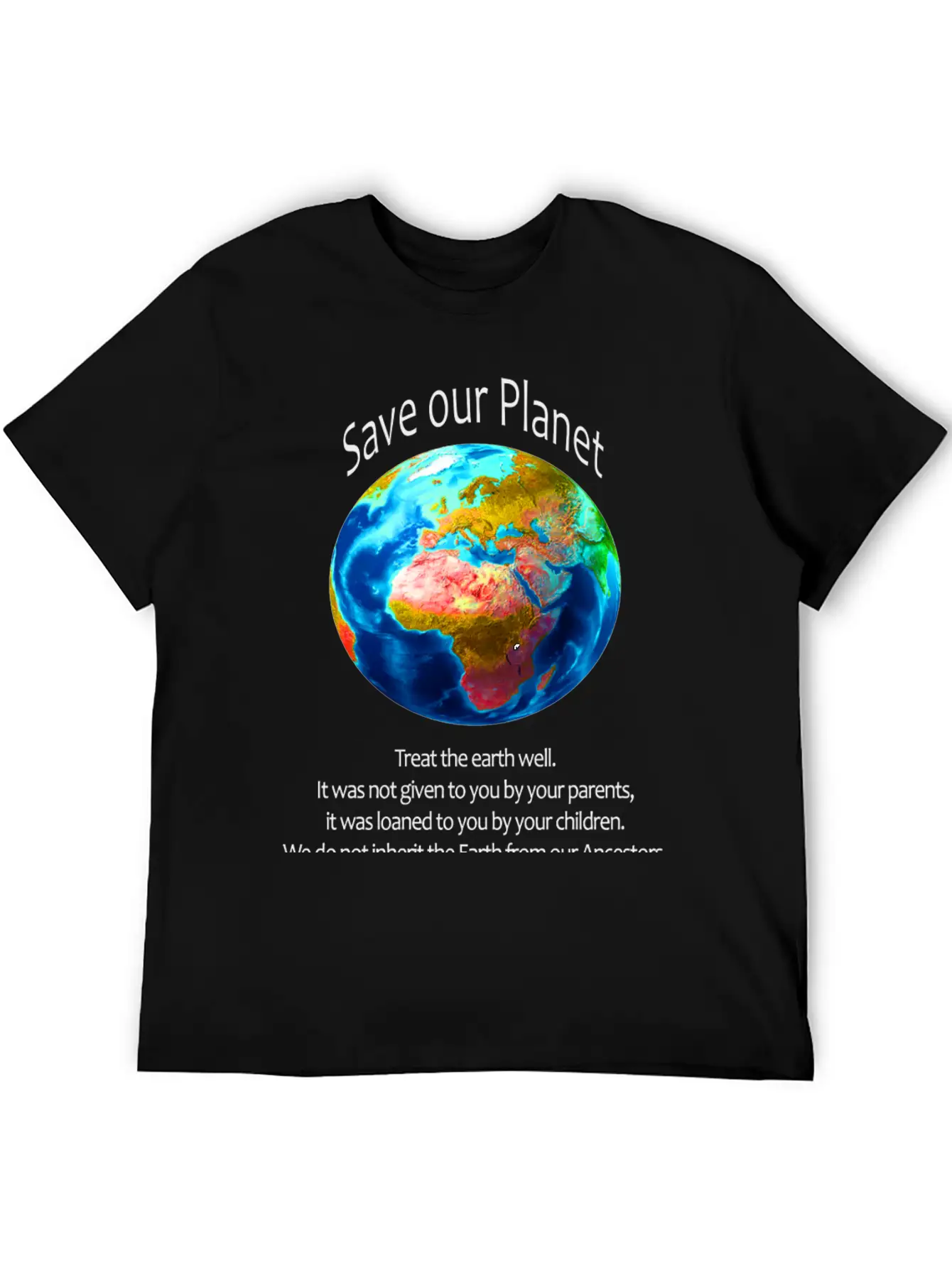 Save Our Planet Unisex Casual T-Shirt – Clean Design For Daily Comfort