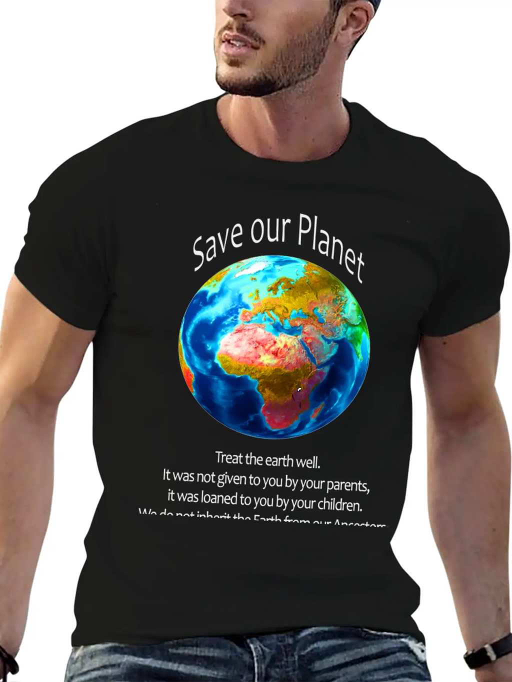 Save Our Planet Unisex Casual T-Shirt – Clean Design For Daily Comfort
