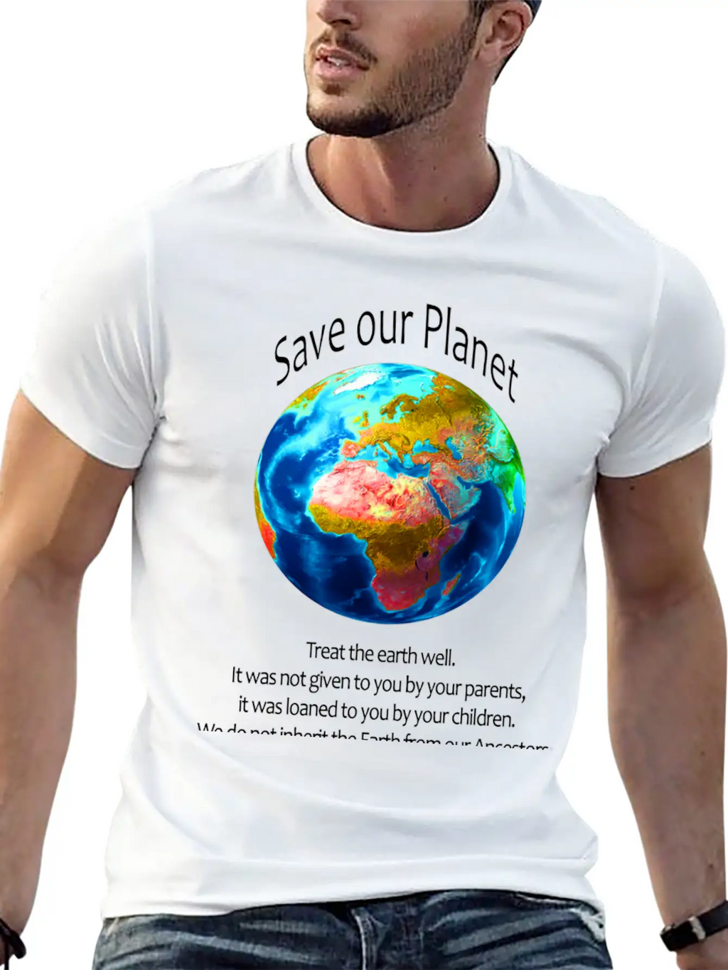Save Our Planet Unisex Casual T-Shirt – Clean Design For Daily Comfort