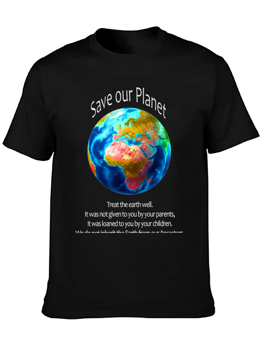 Save Our Planet Unisex Casual T-Shirt – Clean Design For Daily Comfort