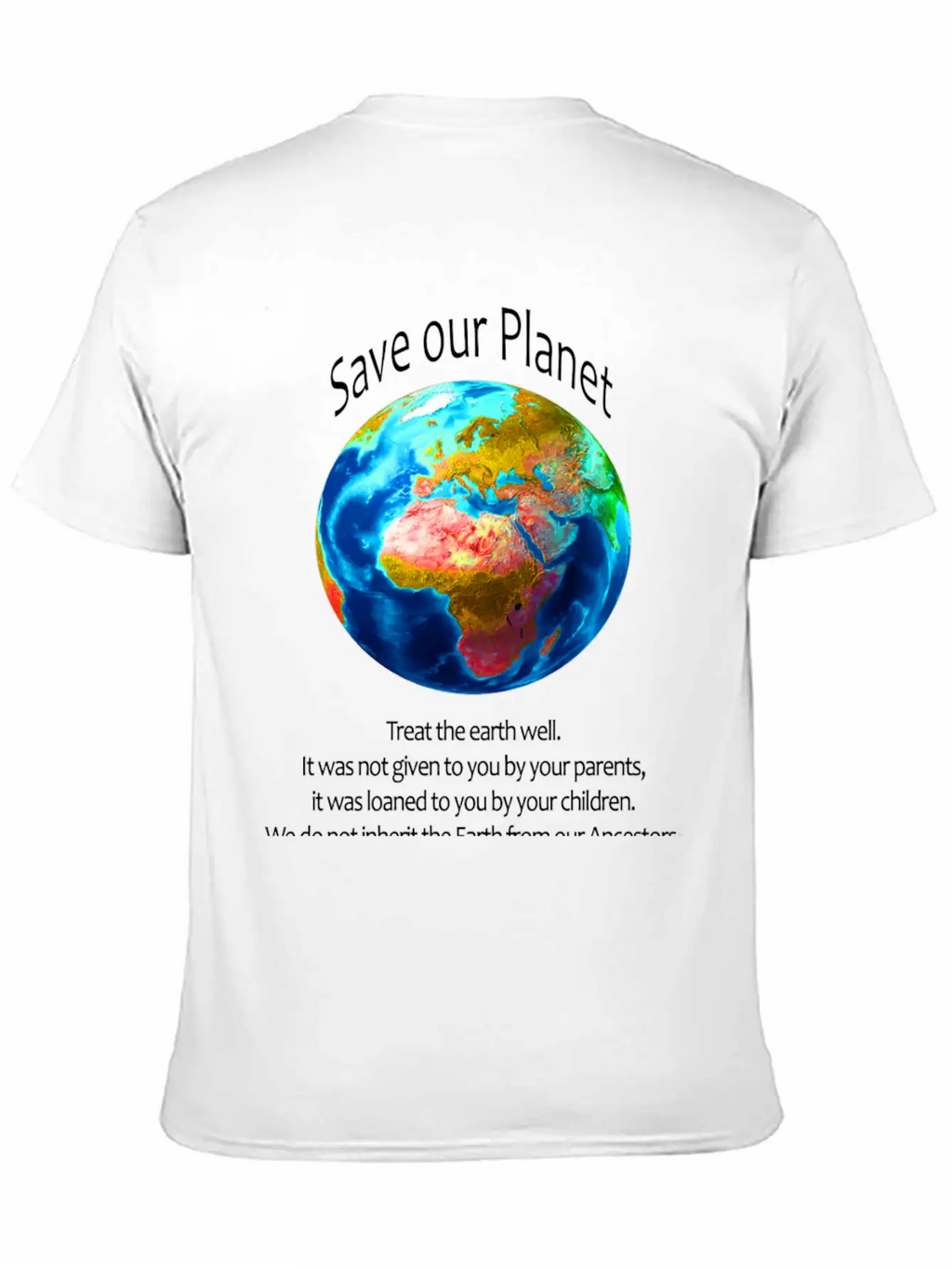 Save Our Planet Unisex Casual T-Shirt – Clean Design For Daily Comfort