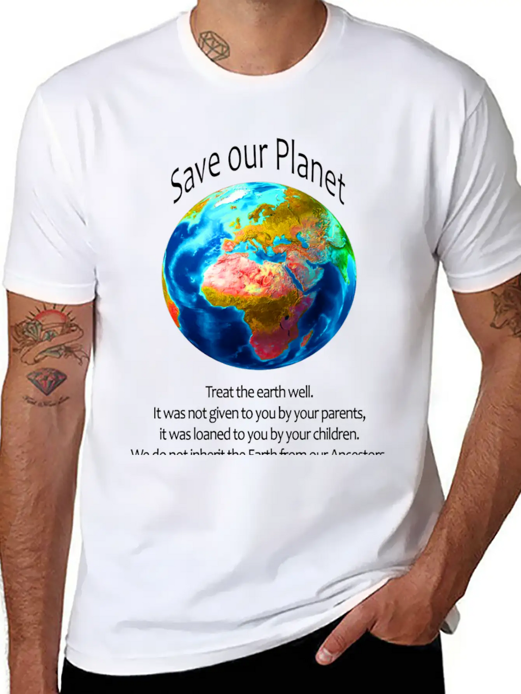 Save Our Planet Unisex Casual T-Shirt – Clean Design For Daily Comfort