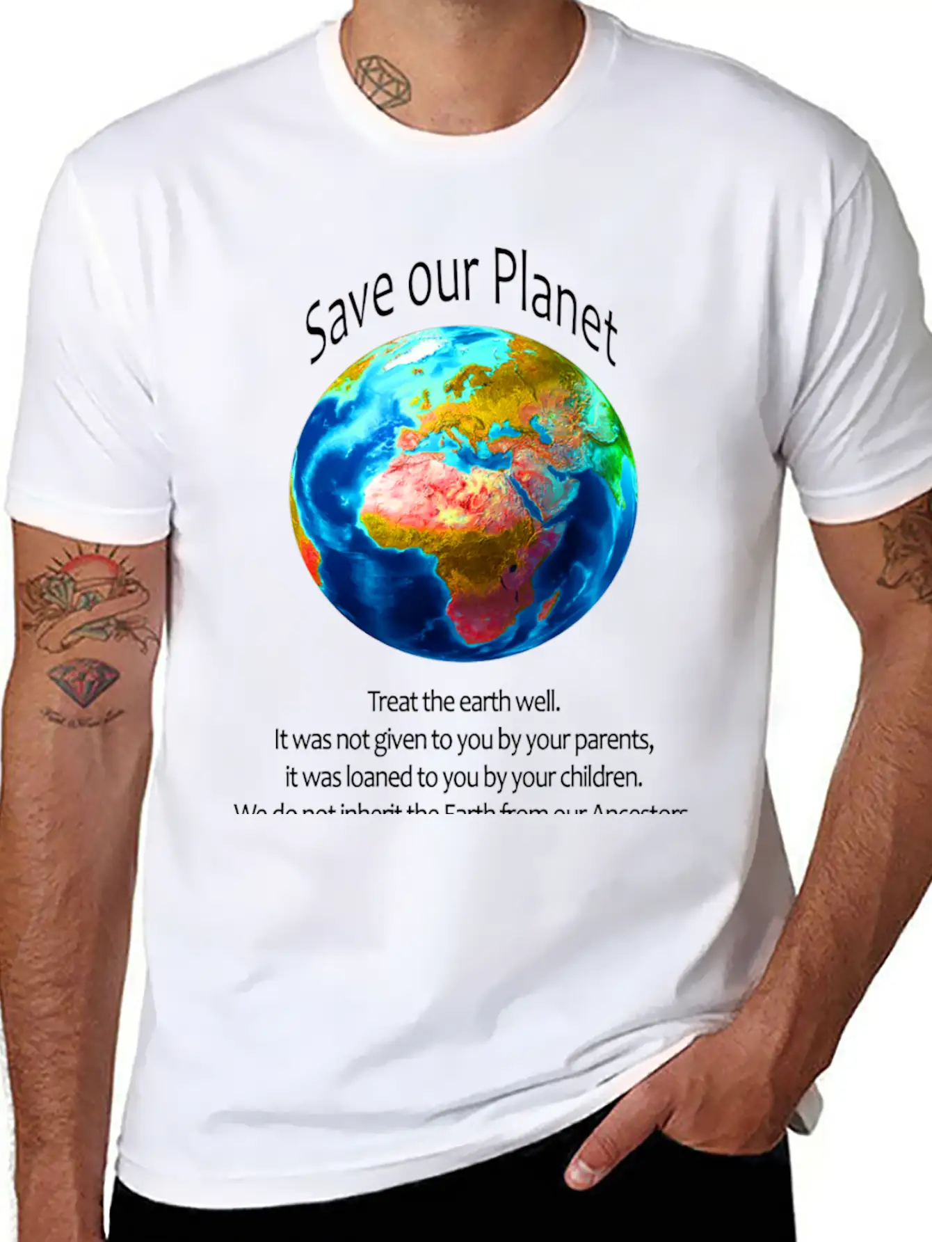 Save Our Planet Unisex Casual T-Shirt – Clean Design For Daily Comfort