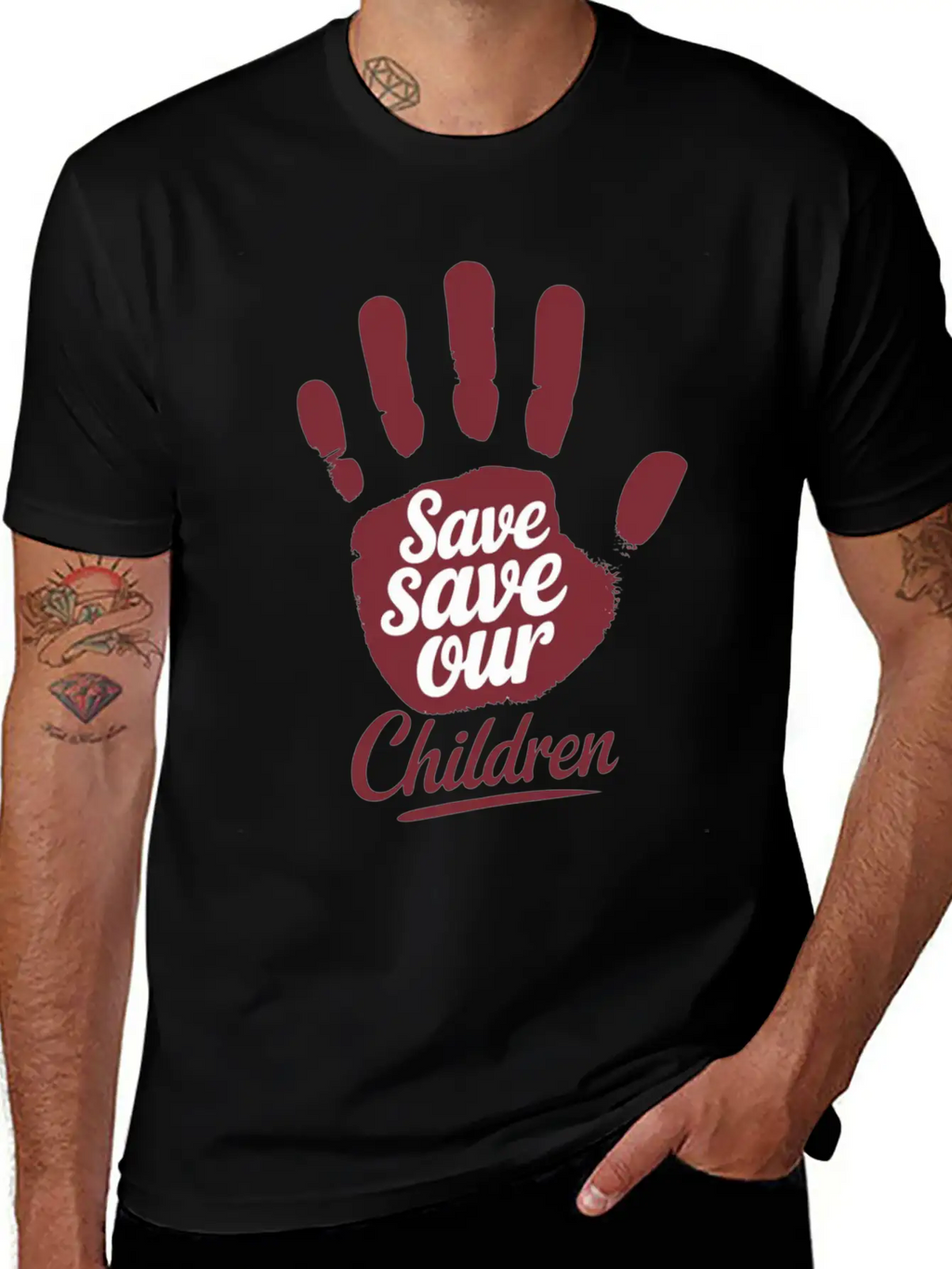 Save Save Our Children Unisex Casual T-Shirt – Clean Design For Daily Comfort