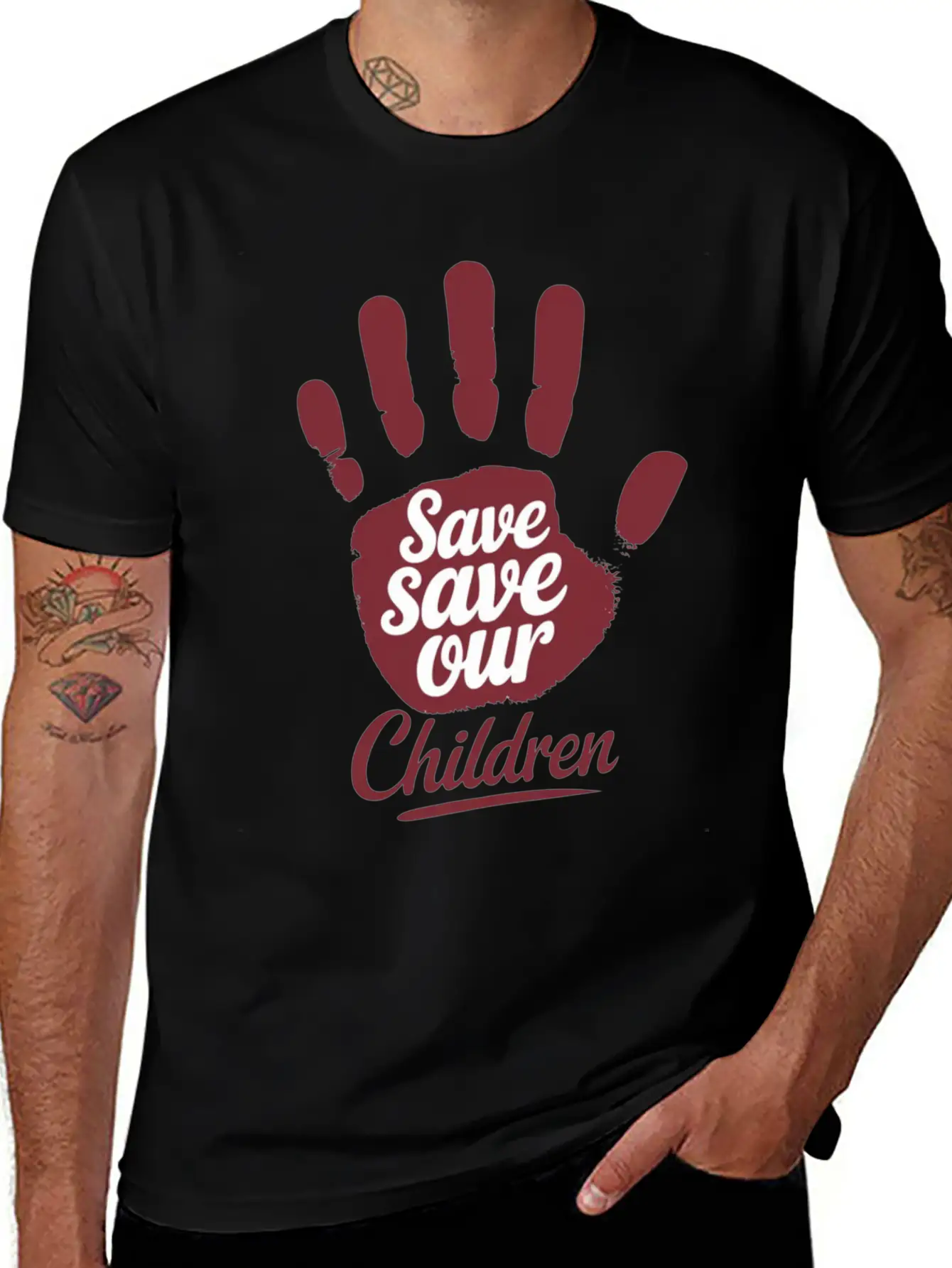 Save Save Our Children Unisex Casual T-Shirt – Clean Design For Daily Comfort