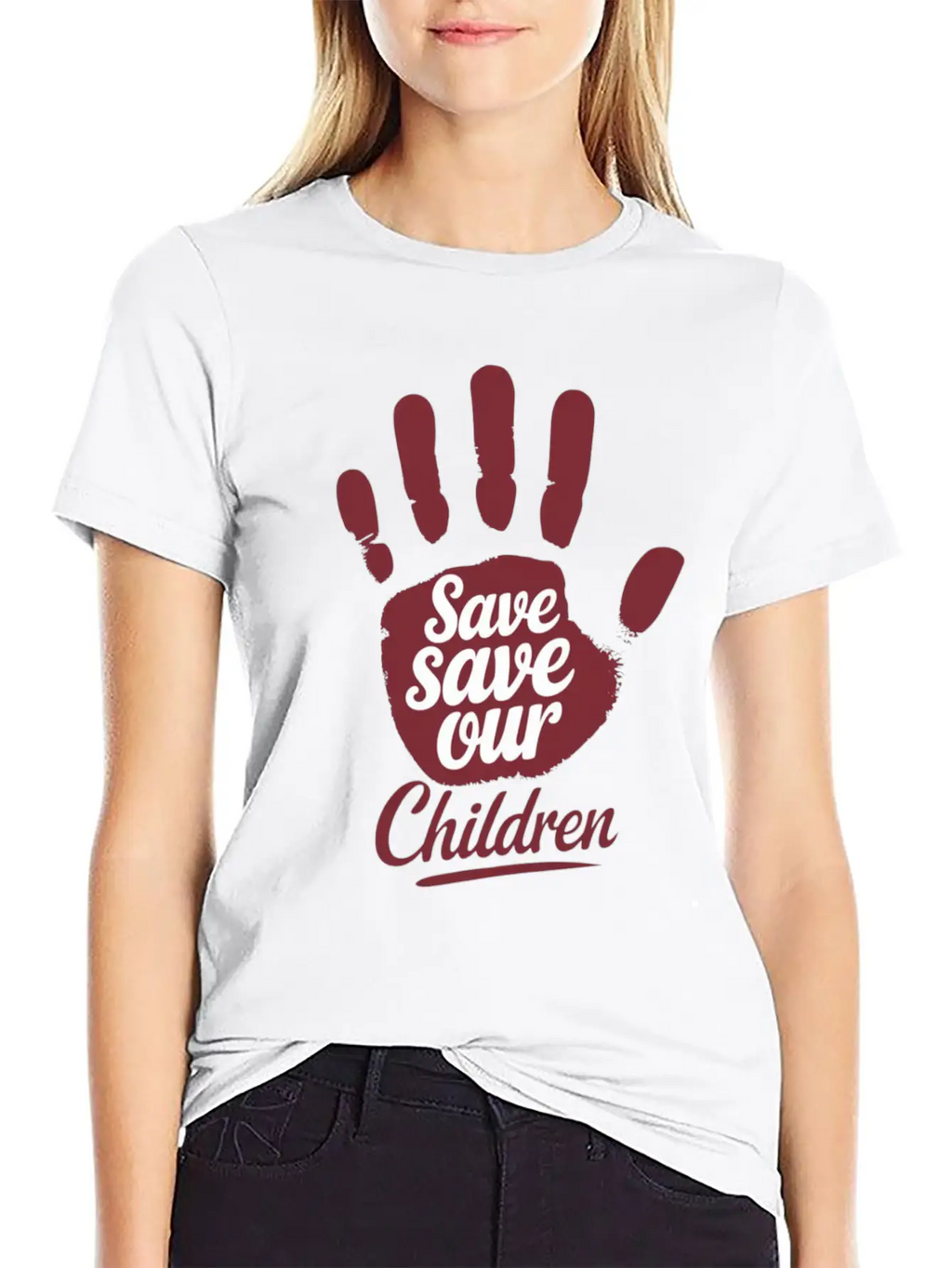 Save Save Our Children Unisex Casual T-Shirt – Clean Design For Daily Comfort