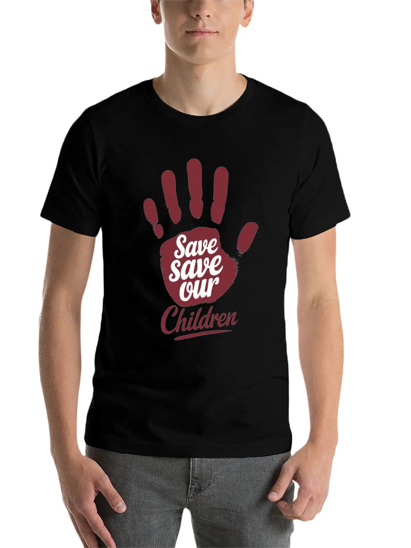 Save Save Our Children Unisex Casual T-Shirt – Clean Design For Daily Comfort