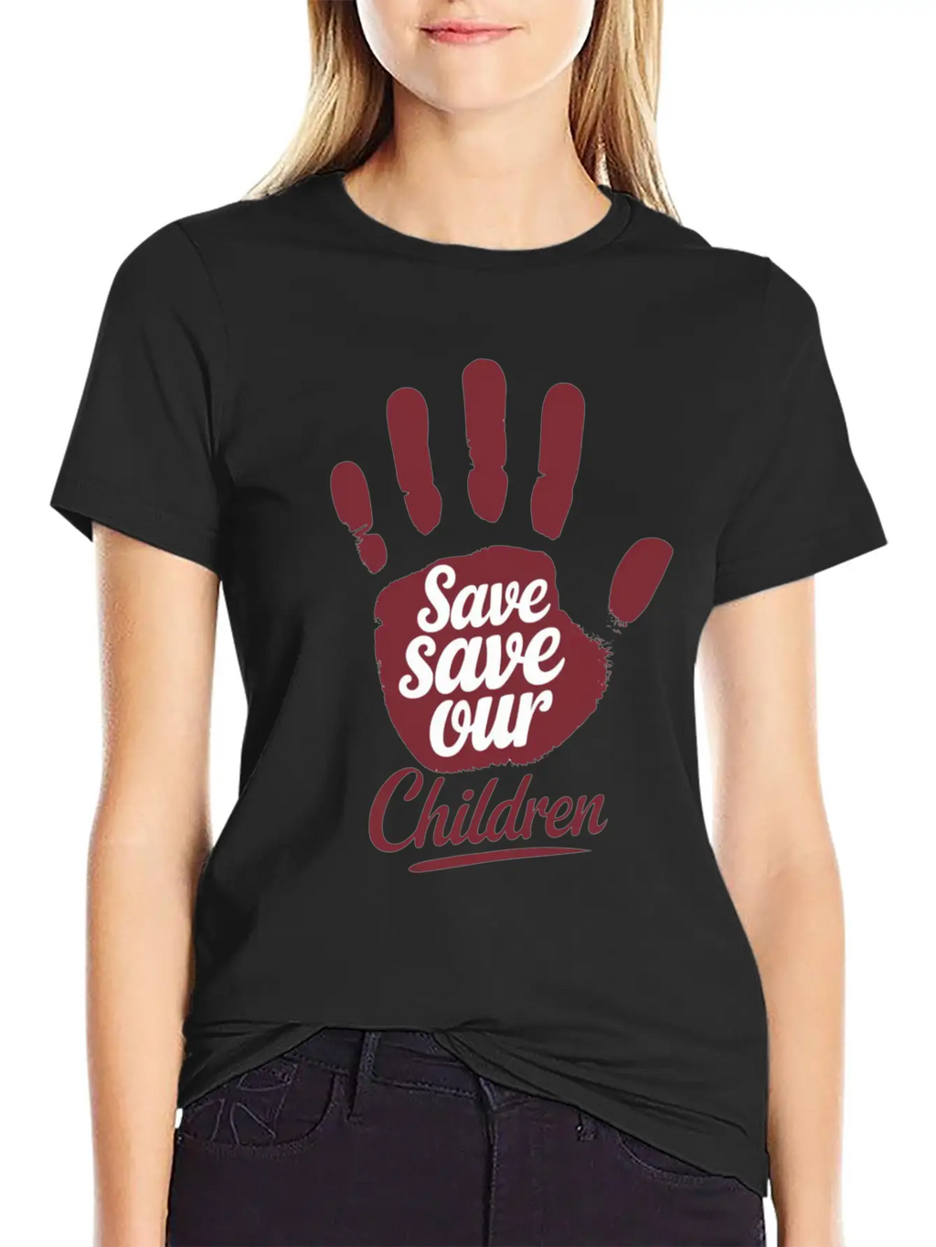 Save Save Our Children Unisex Casual T-Shirt – Clean Design For Daily Comfort