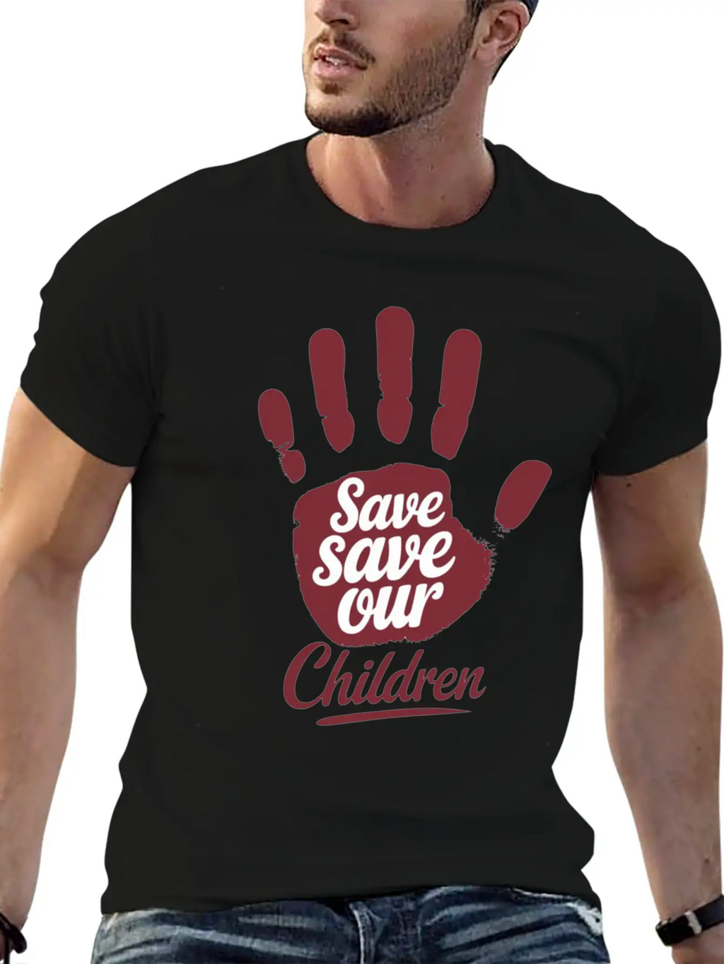 Save Save Our Children Unisex Casual T-Shirt – Clean Design For Daily Comfort