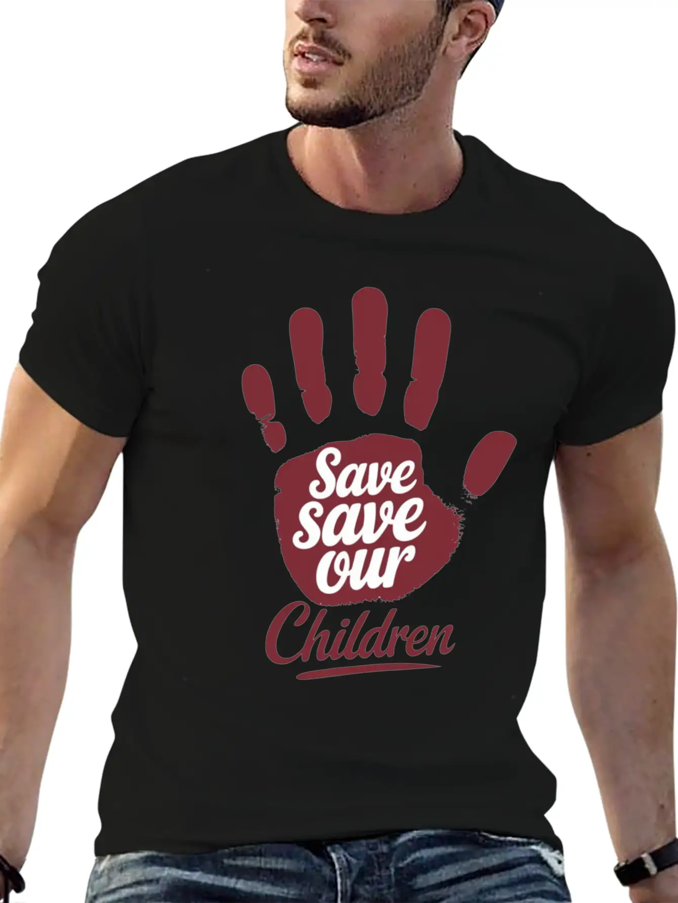 Save Save Our Children Unisex Casual T-Shirt – Clean Design For Daily Comfort