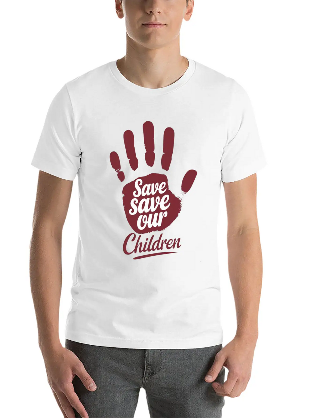 Save Save Our Children Unisex Casual T-Shirt – Clean Design For Daily Comfort