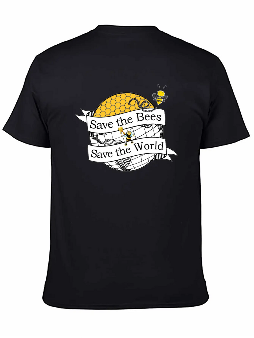 Save The Bees Save The World Beekeeping Beekeeper Unisex Casual T-Shirt – Clean Design For Daily Comfort