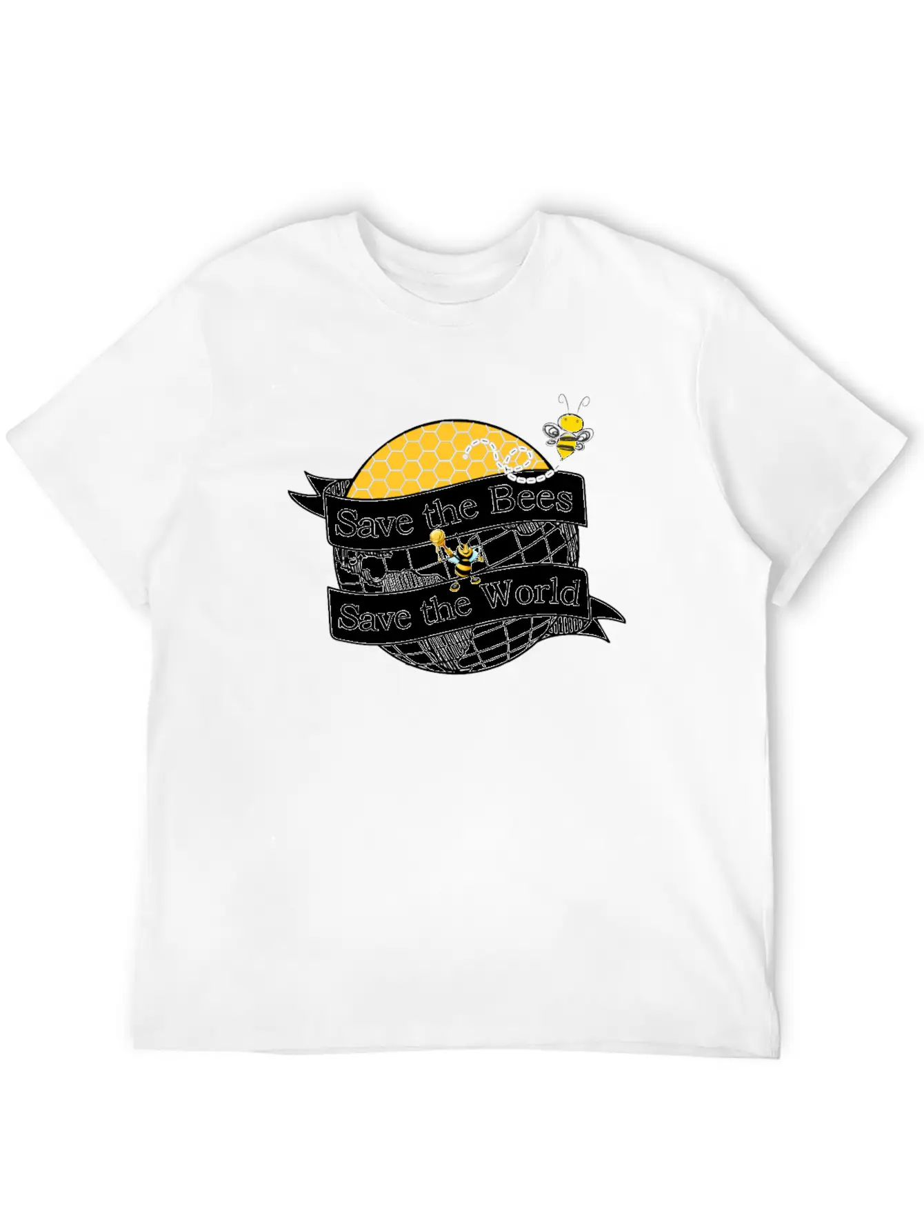 Save The Bees Save The World Beekeeping Beekeeper Unisex Casual T-Shirt – Clean Design For Daily Comfort