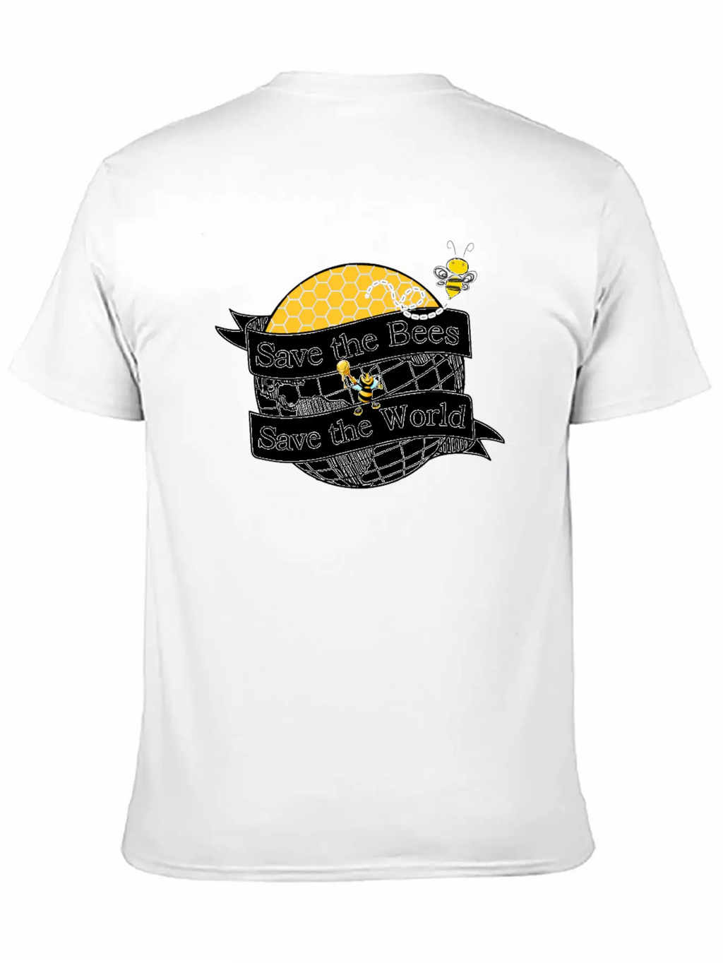 Save The Bees Save The World Beekeeping Beekeeper Unisex Casual T-Shirt – Clean Design For Daily Comfort