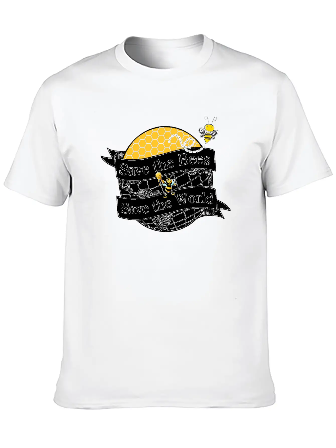 Save The Bees Save The World Beekeeping Beekeeper Unisex Casual T-Shirt – Clean Design For Daily Comfort