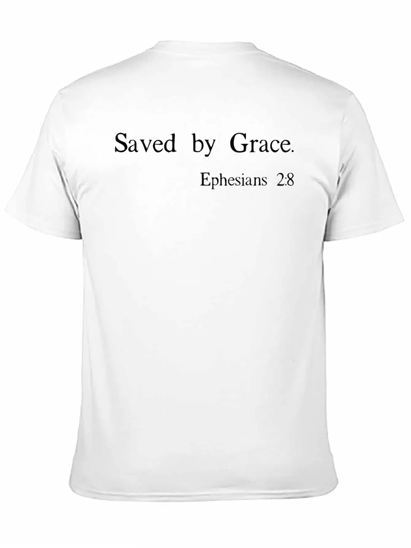 Saved By Grace Ephesians Scripture Christian Unisex Casual T-Shirt – Clean Design For Daily Comfort