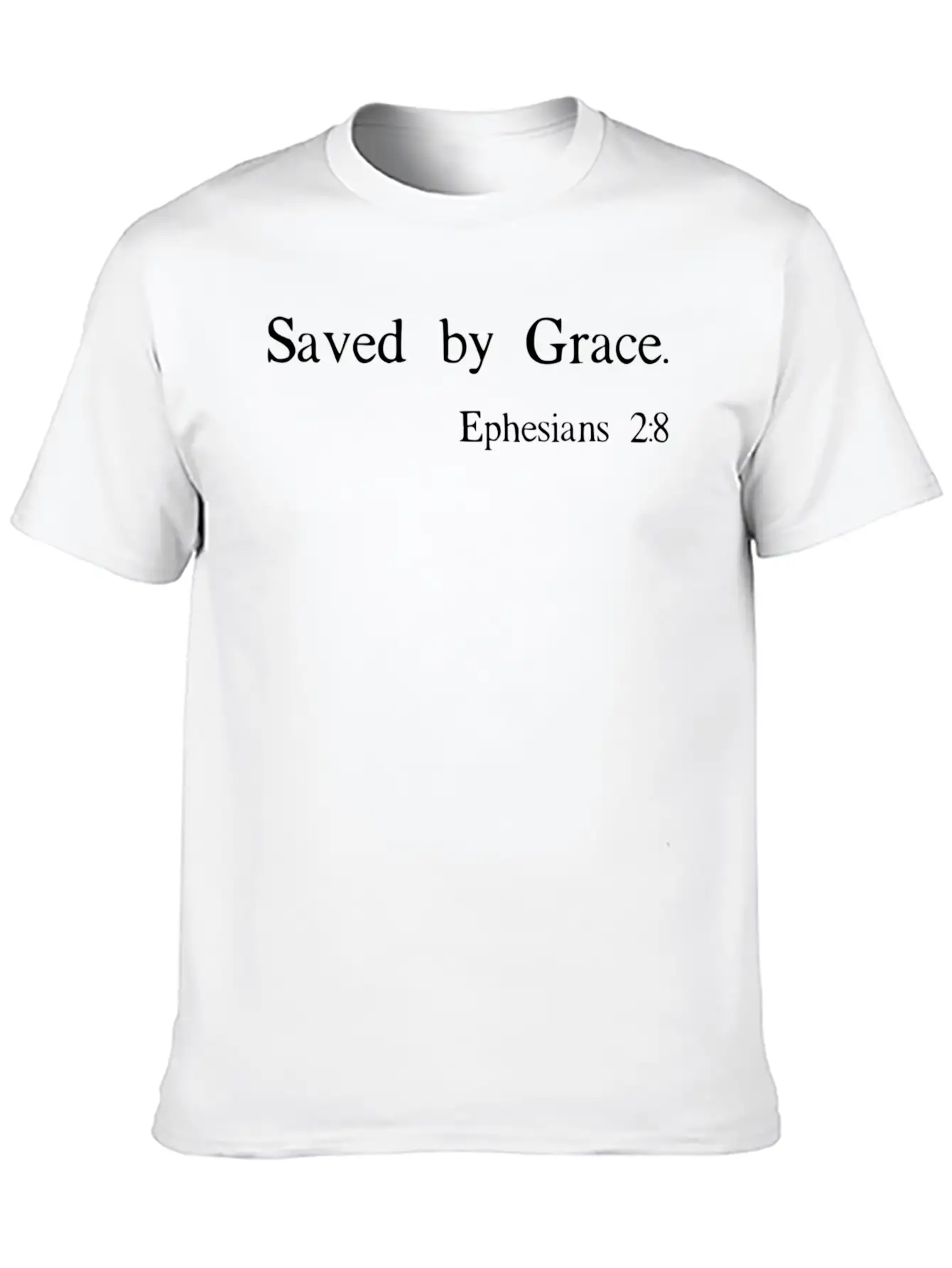 Saved By Grace Ephesians Scripture Christian Unisex Casual T-Shirt – Clean Design For Daily Comfort