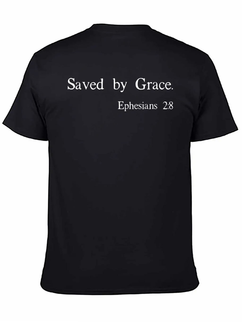 Saved By Grace Ephesians Scripture Christian Unisex Casual T-Shirt – Clean Design For Daily Comfort